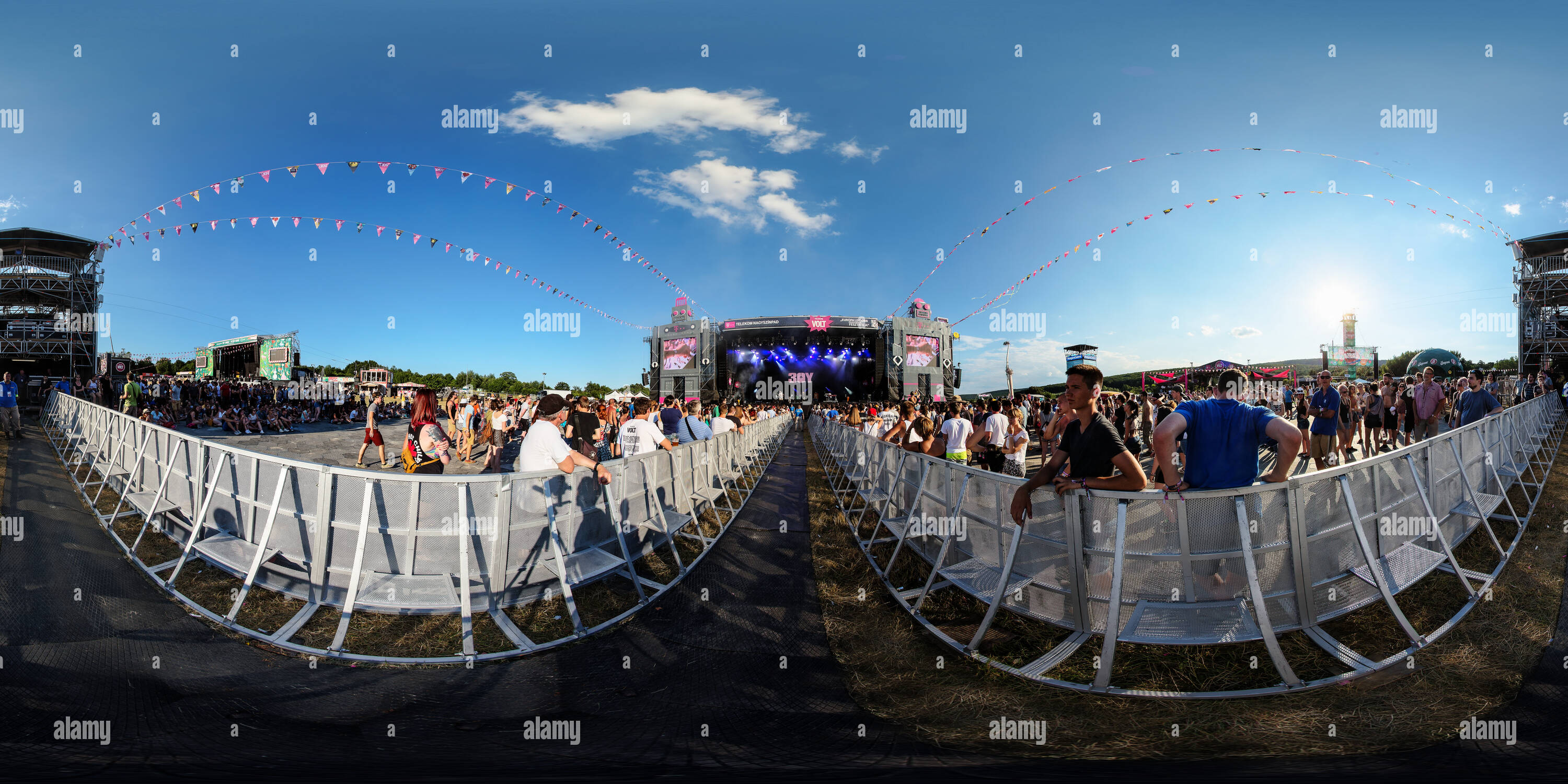 Vue panoramique à 360° de Balaton Sound Festival 2016 Nappall 251 Volt