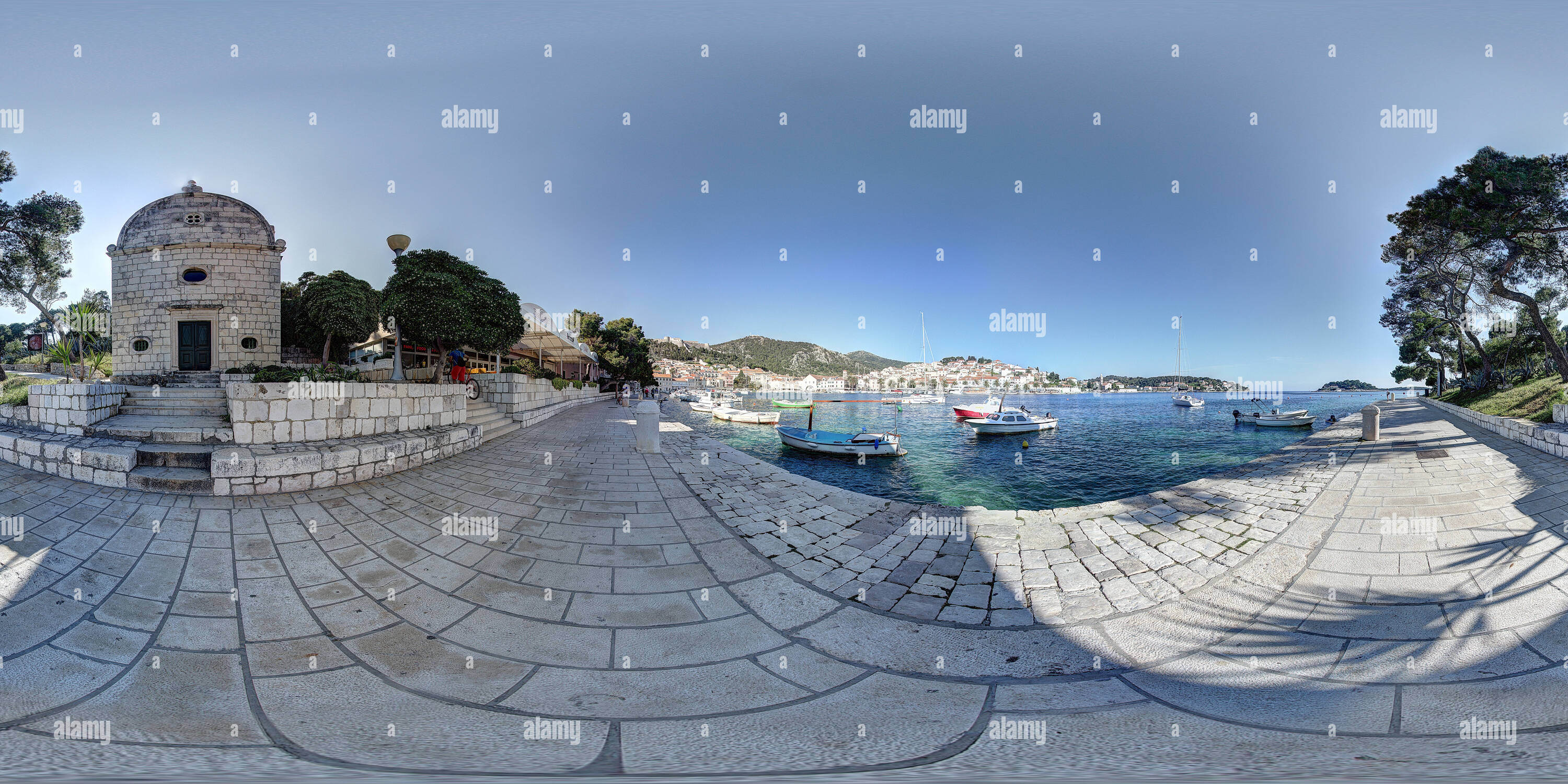 Vue panoramique à 360° de Visite de la ville de Hvar Hvar 09