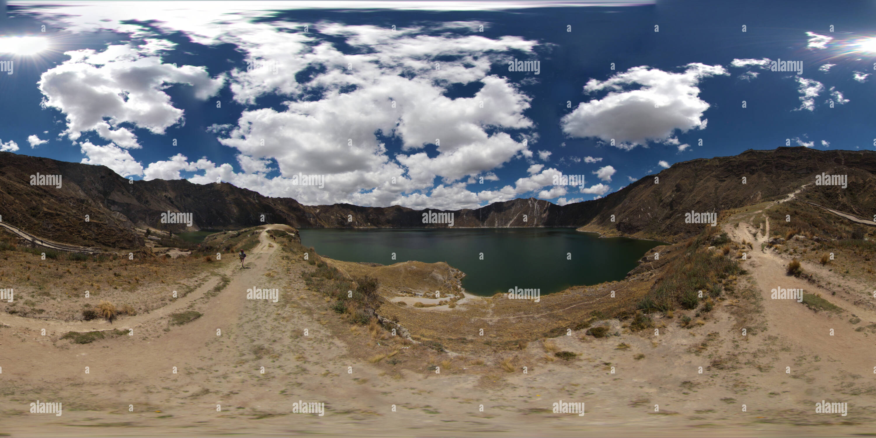 Vue panoramique à 360° de Lagune de Quilotoa - vue 1