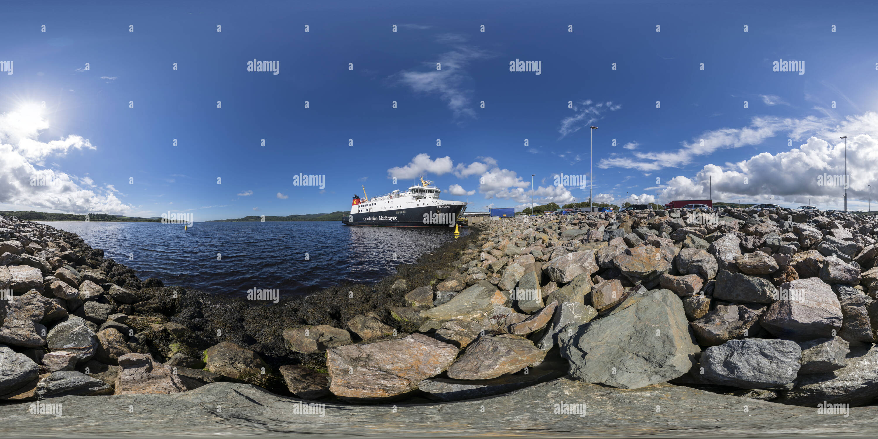 Vue panoramique à 360° de Islay, Kennacraig ferry