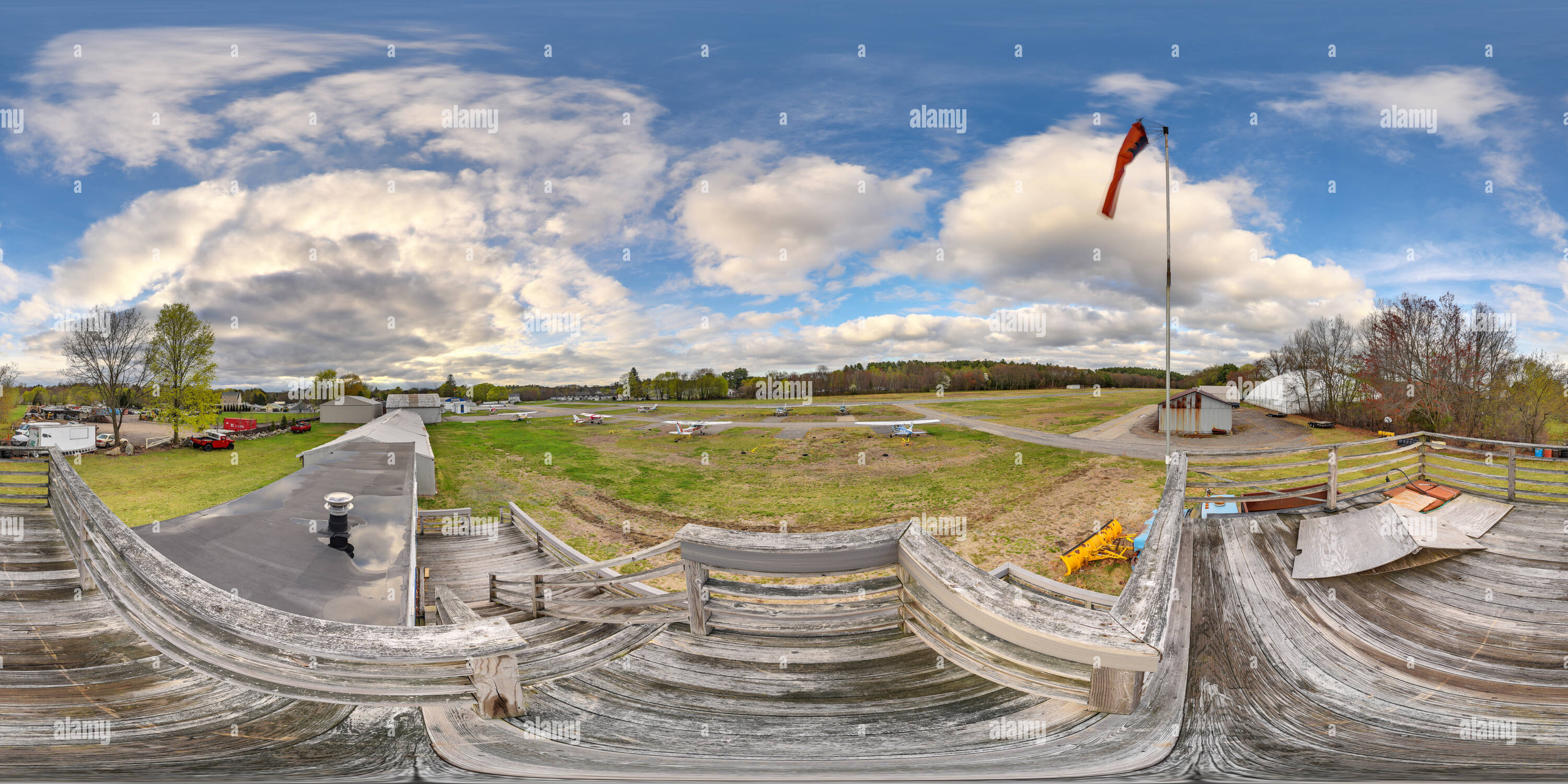 Vue panoramique à 360° de Dernier regard sur l'aéroport de Marlboro