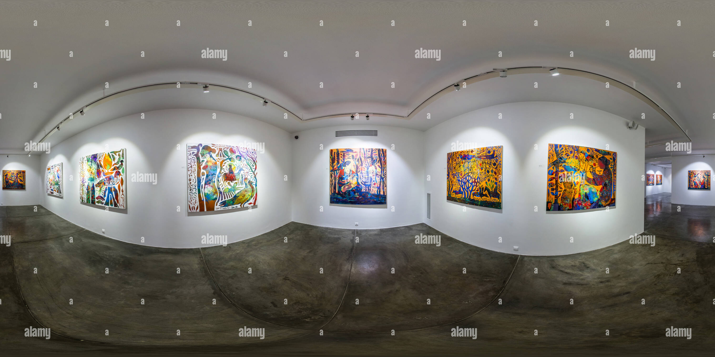 Vue panoramique à 360° de Shirin Art Gallery Mai 2017 Reza Hedayat 04