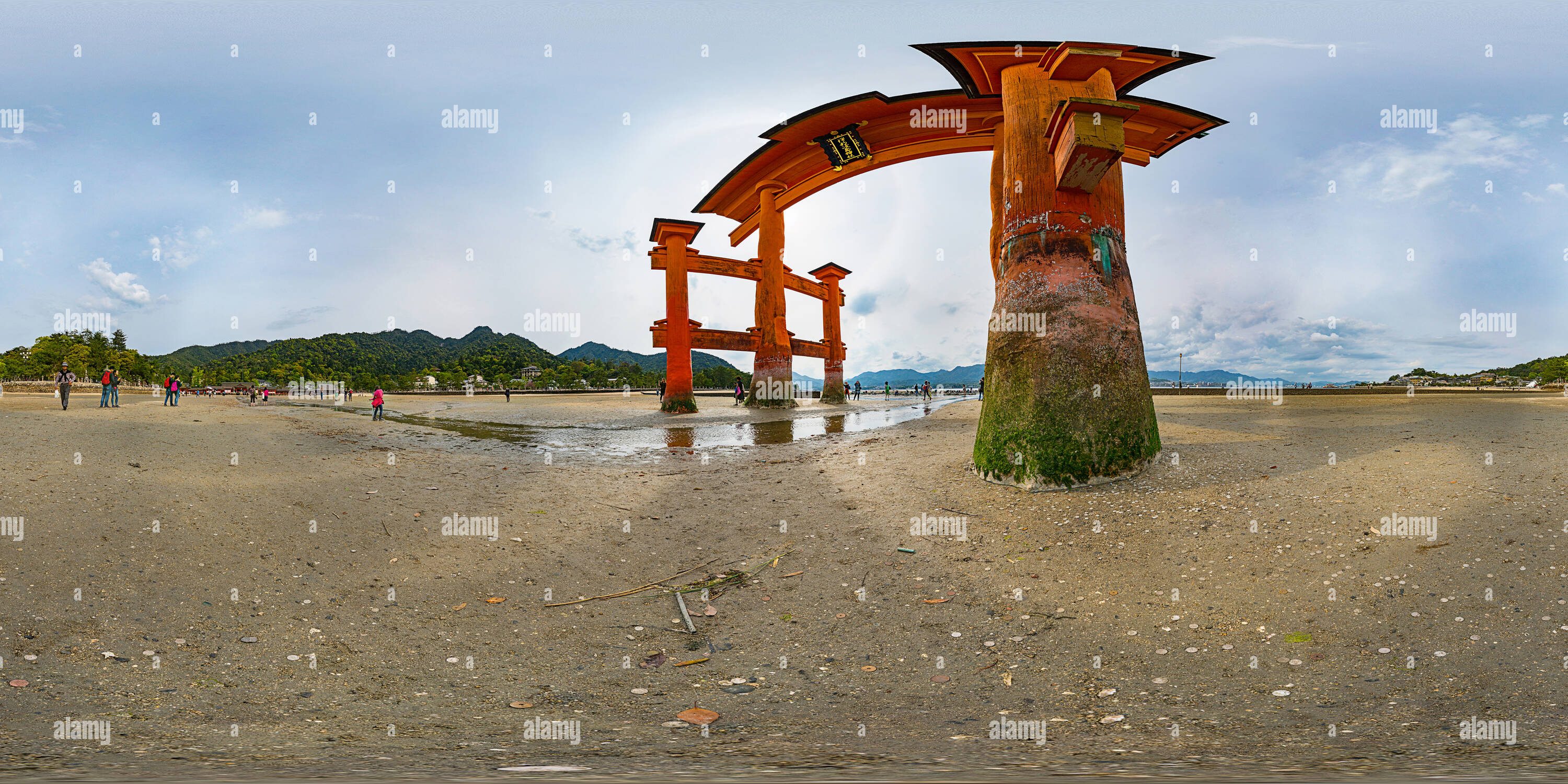 Vue panoramique à 360° de Miyajima Itsukushima