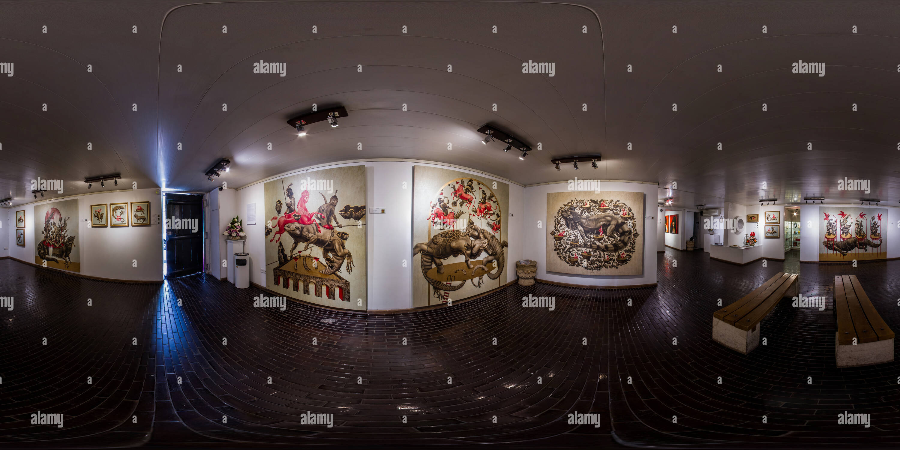 Vue panoramique à 360° de Seyhoun Art Gallery Apr 2018 Afshin Bagheri Caldarium 03