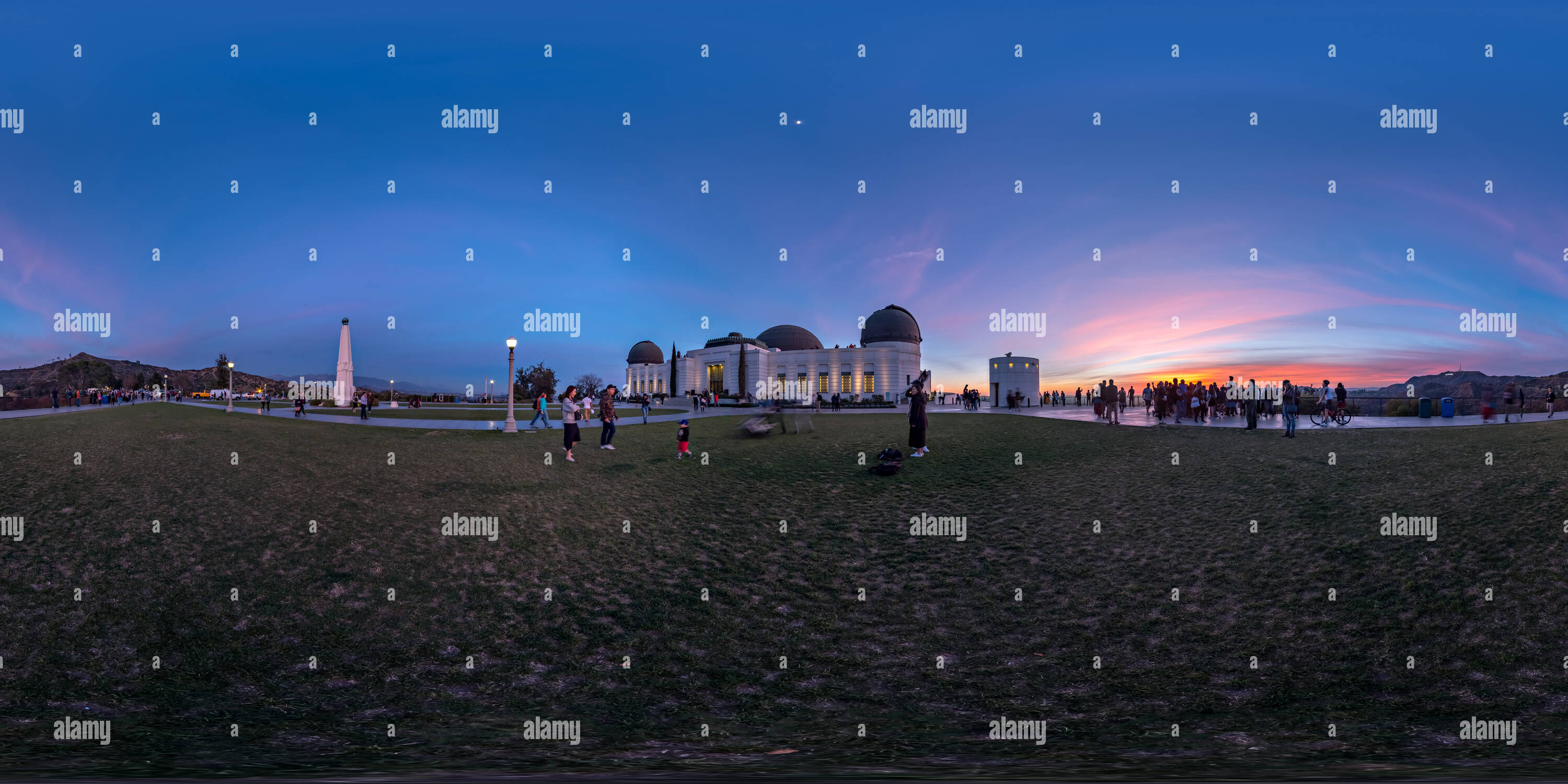 Vue panoramique à 360° de Griffith Observatory - Los Angeles, CA