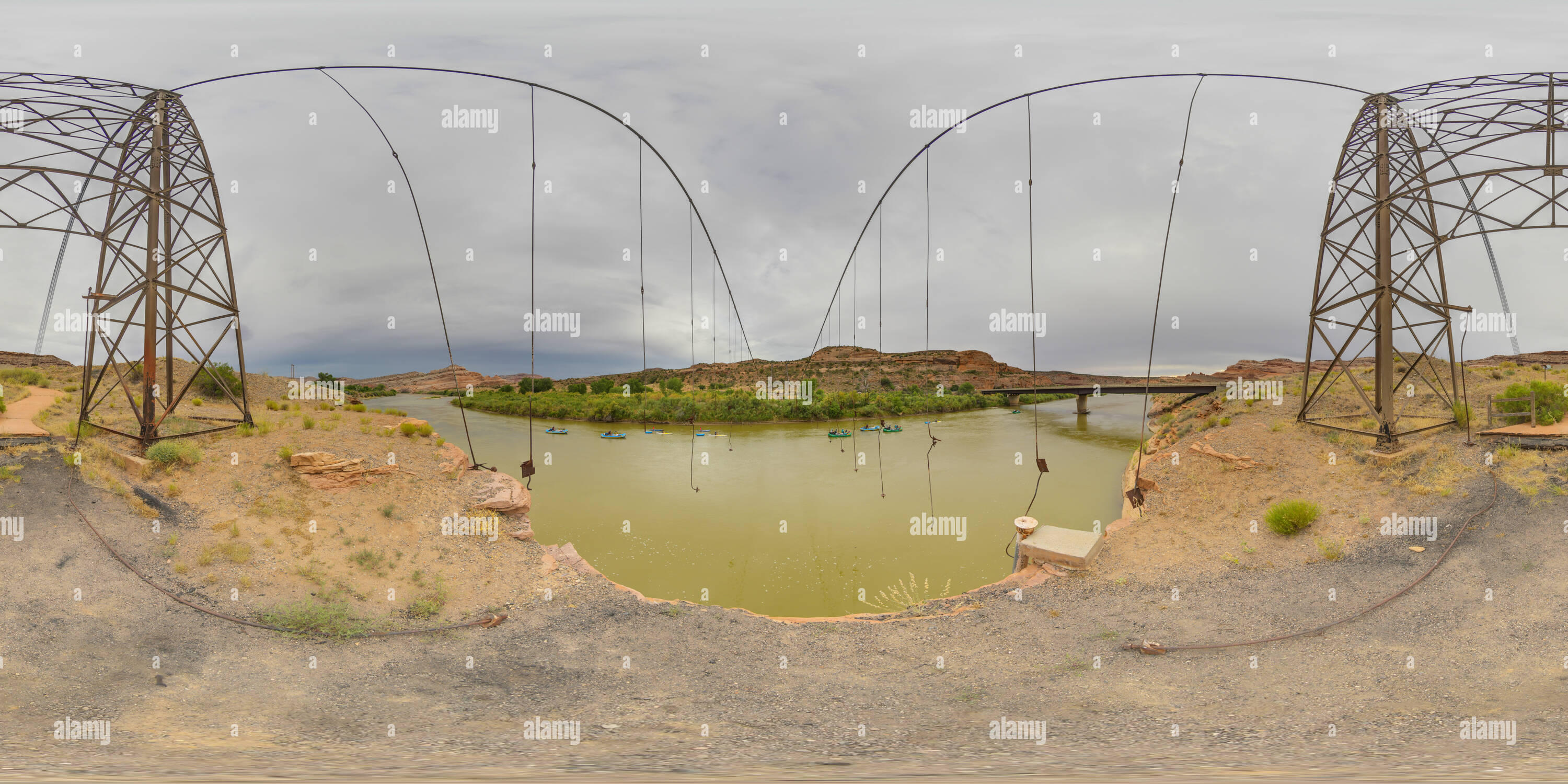 Vue panoramique à 360° de Du côté nord du pont de Dewey