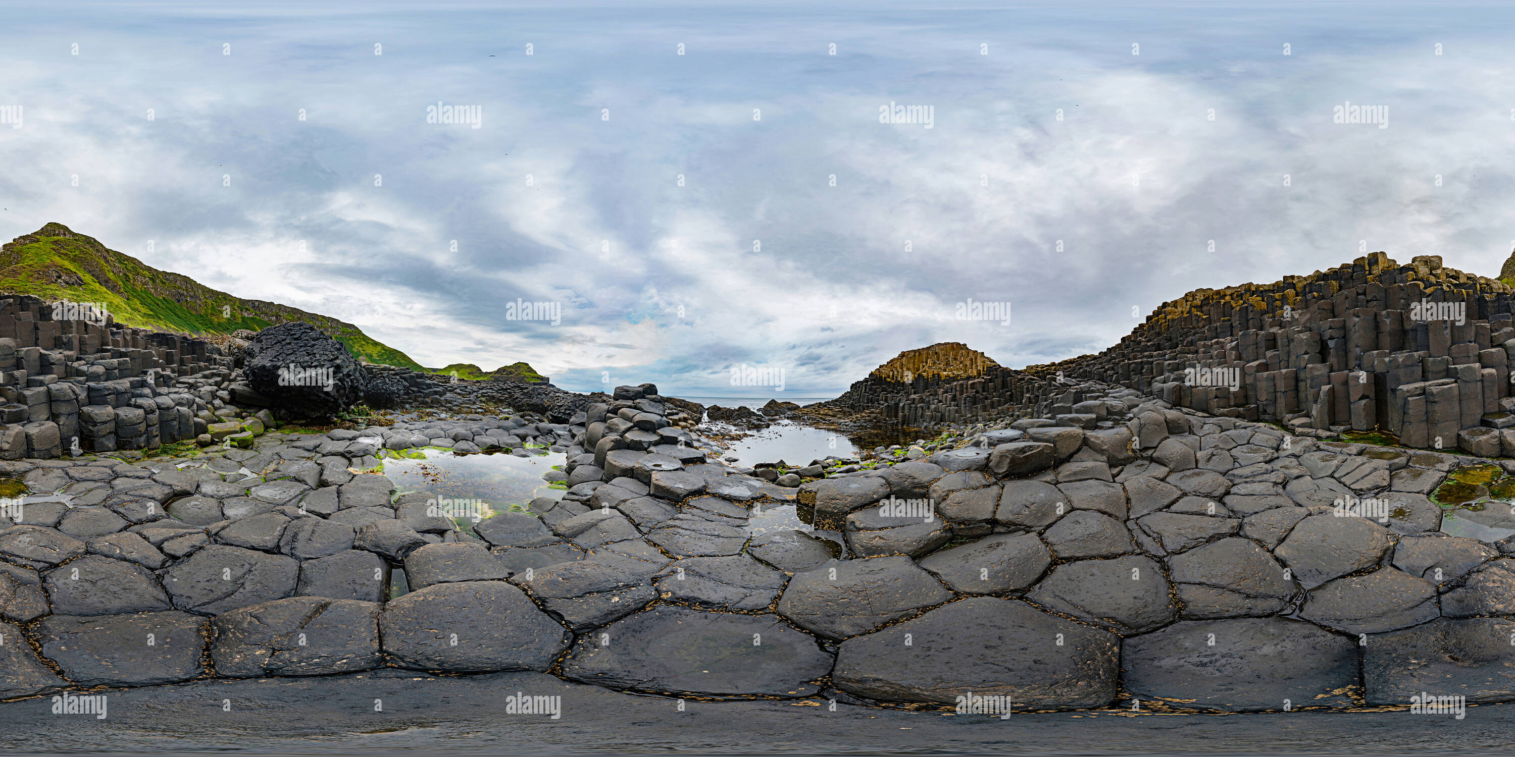 Vue panoramique à 360° de Giant S Causeway