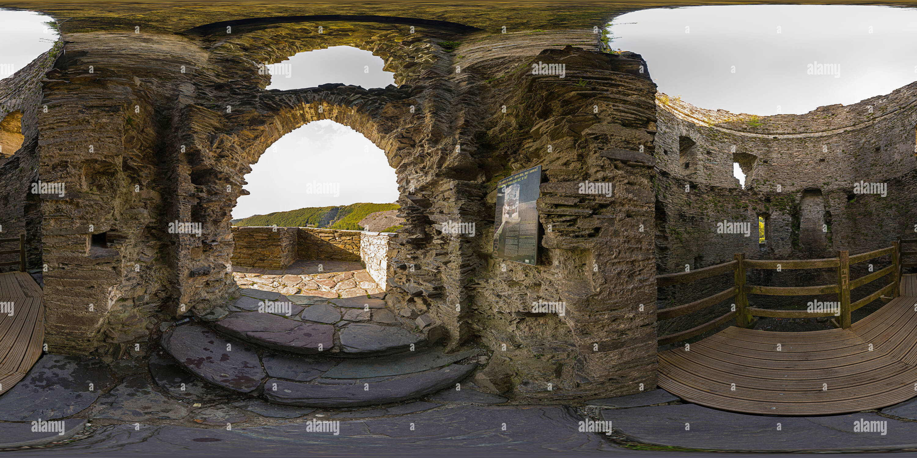 Vue panoramique à 360° de Château de Dolbadarn