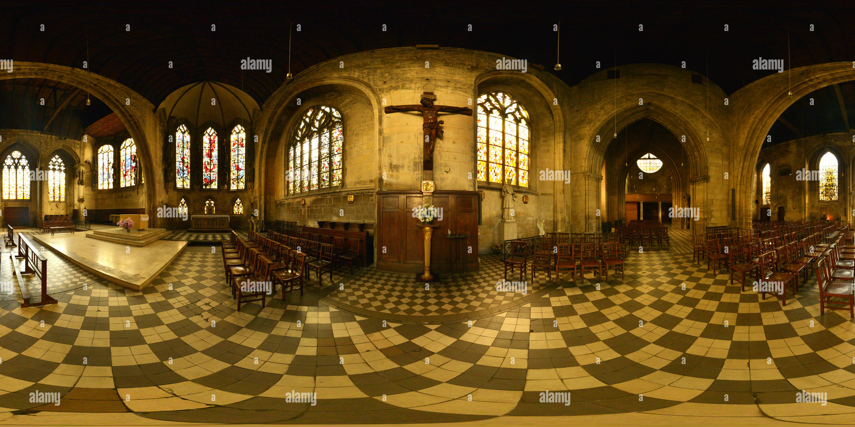 Tirage Albuminé Vintage - Église St. Sauveur De Caen, France, Circa 1885