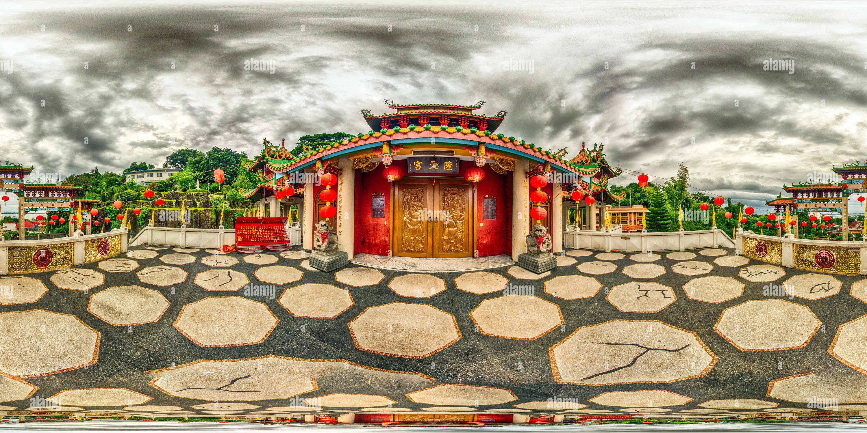 Vue panoramique à 360° de Ma Cho Temple