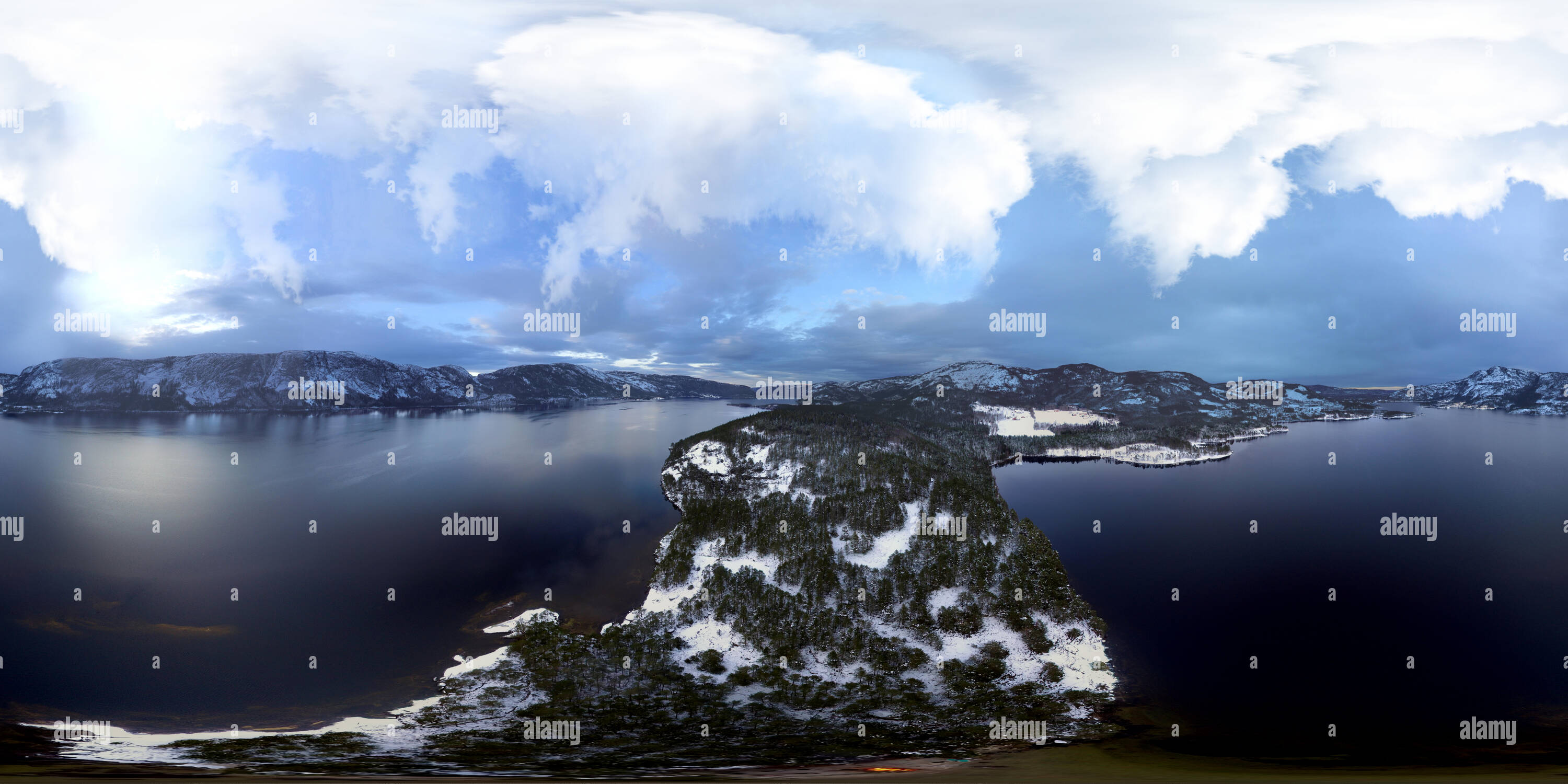 Vue panoramique à 360° de Nissedal Treungen