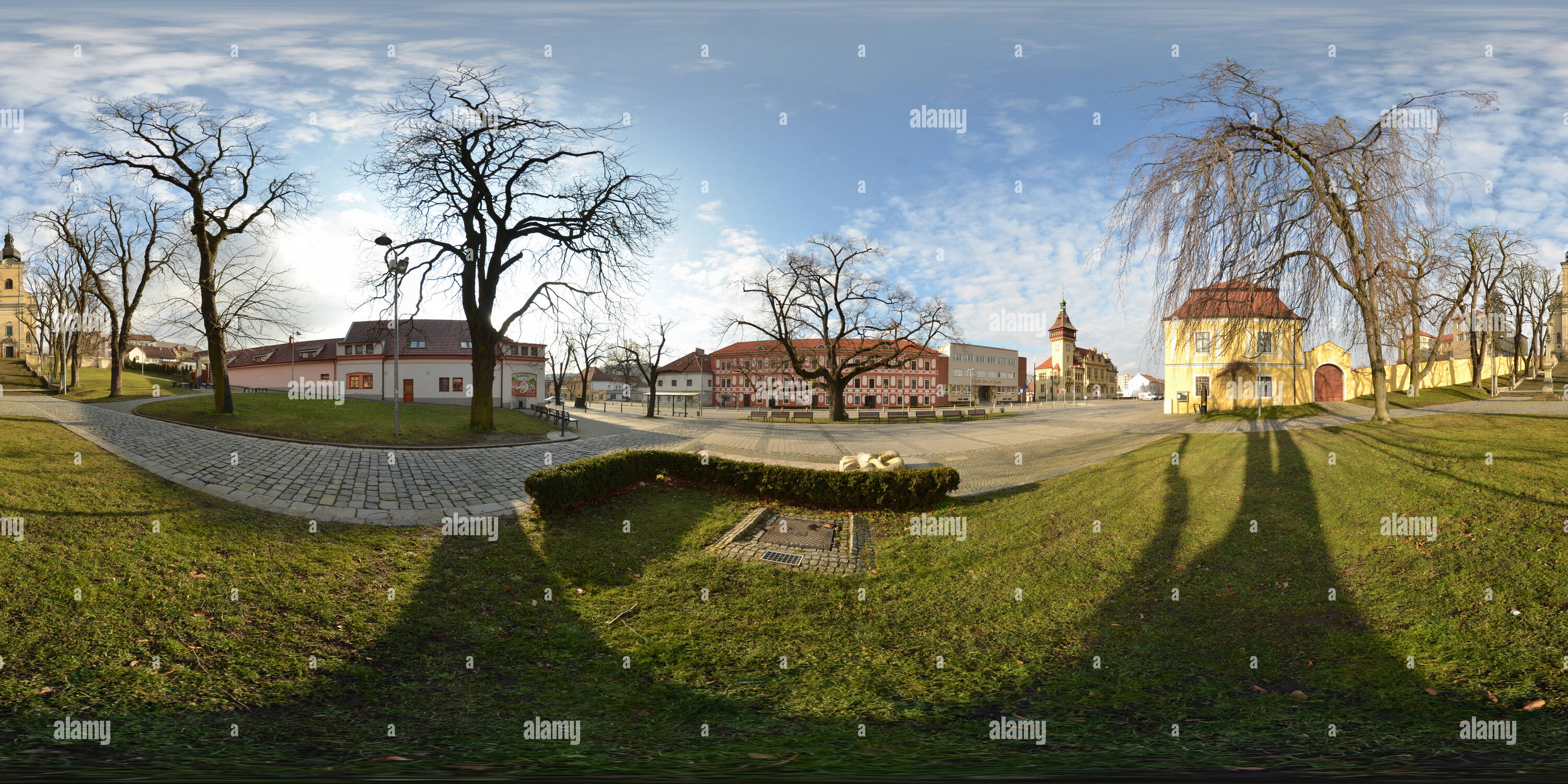 Vue panoramique à 360° de Masarykovo náměstí, Napajedla