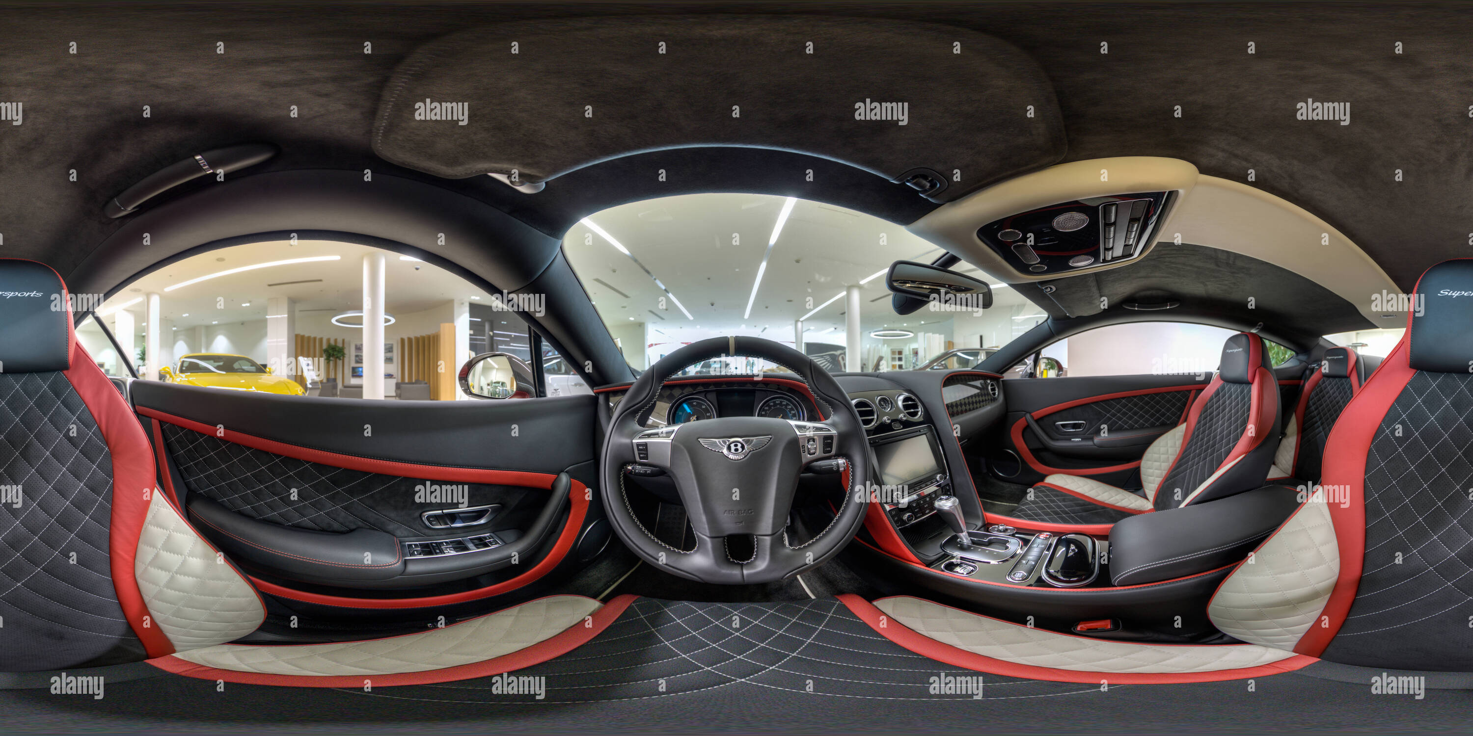 Vue panoramique à 360° de Bentley Continental Supersports