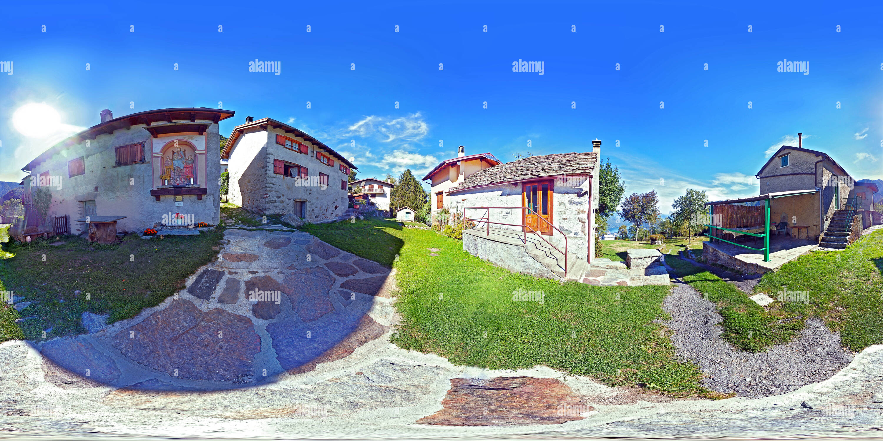 Vue panoramique à 360° de Alpe Frasmatta (Alt 973mt. Msl) - Ornavasso - Pano 2