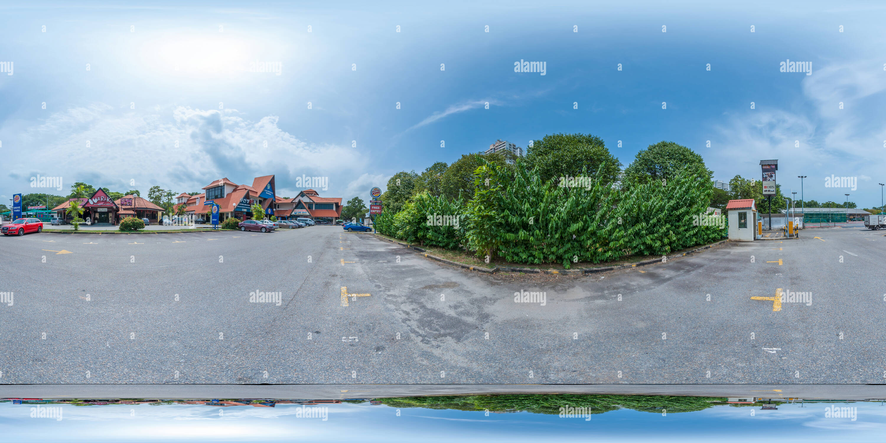 Vue panoramique à 360° de Waraku Restaurants situé à East Coast Park Singapore