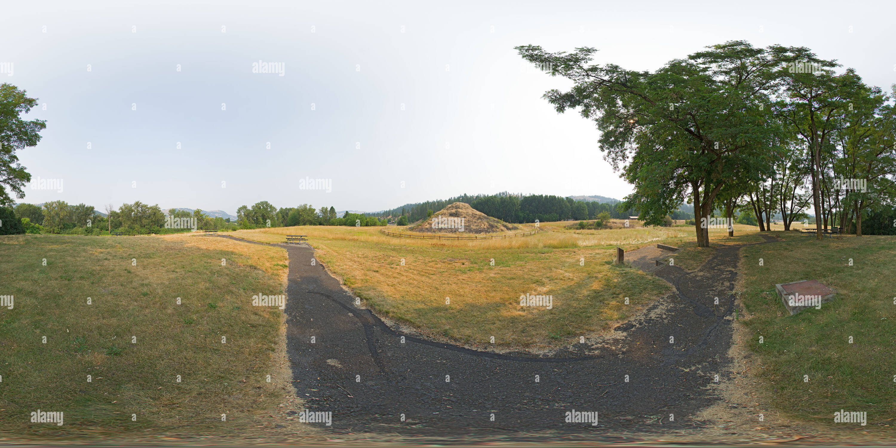 Vue panoramique à 360° de Coeur de la Monster à Nez Perce National Historical Park