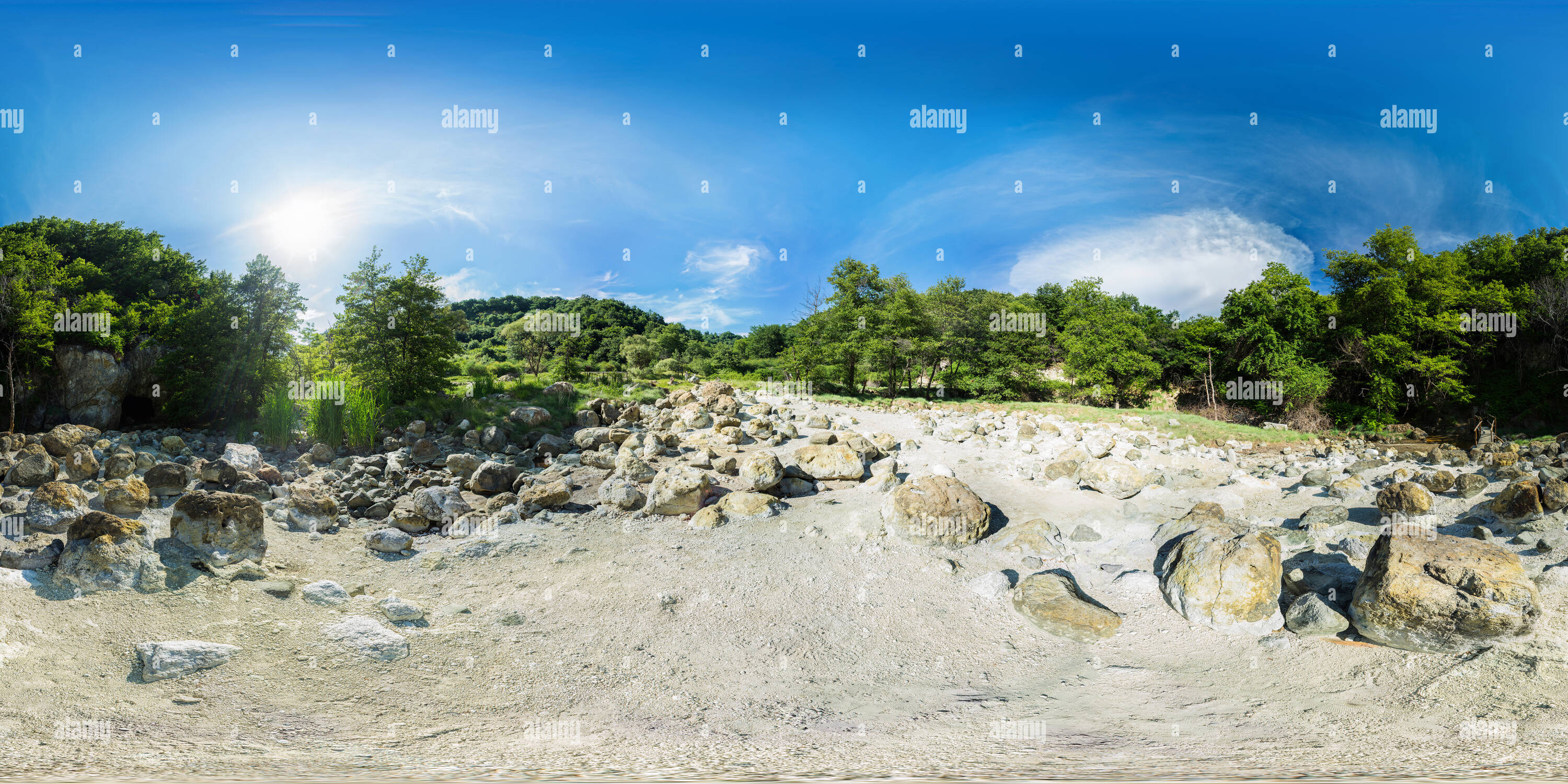 Vue panoramique à 360° de Canale Monterano Solfatara