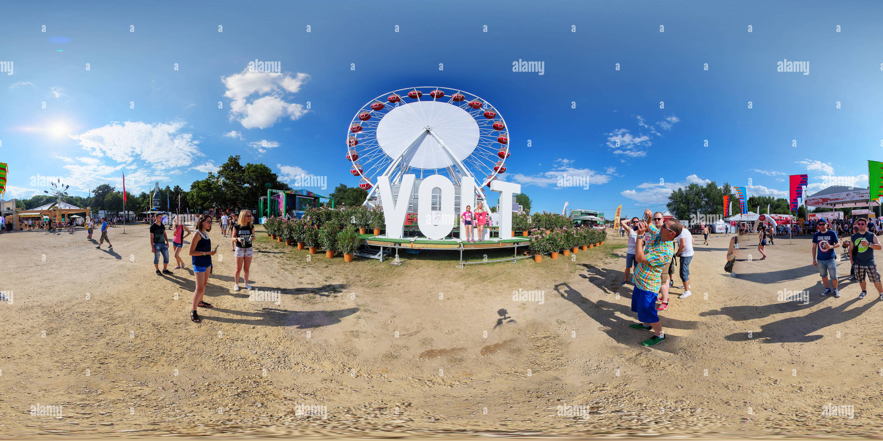 Vue panoramique à 360° de Balaton Sound Festival 2016 Nappall 181 Volt