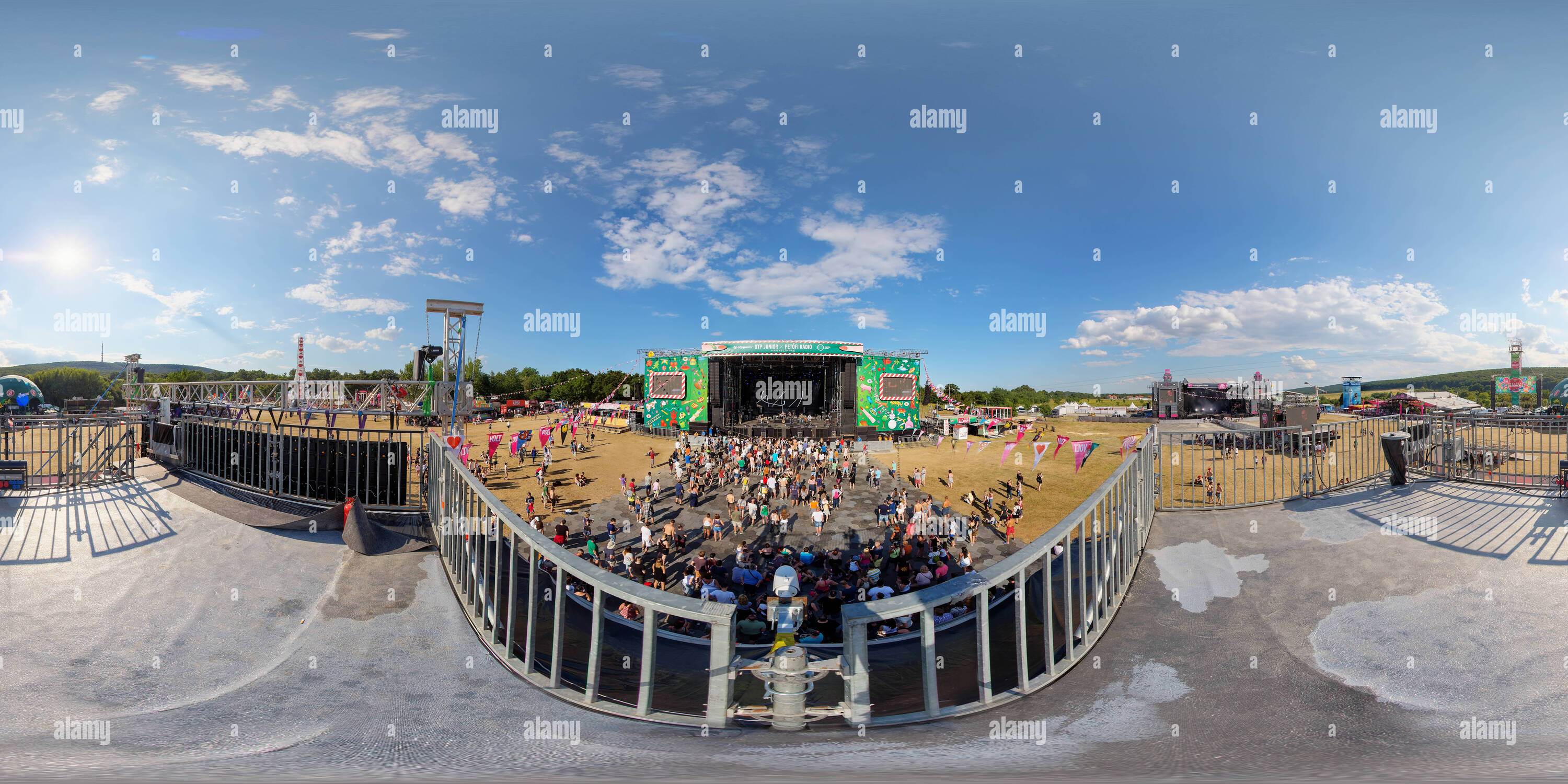 Vue panoramique à 360° de Balaton Sound Festival 2016 Nappall 231 Volt