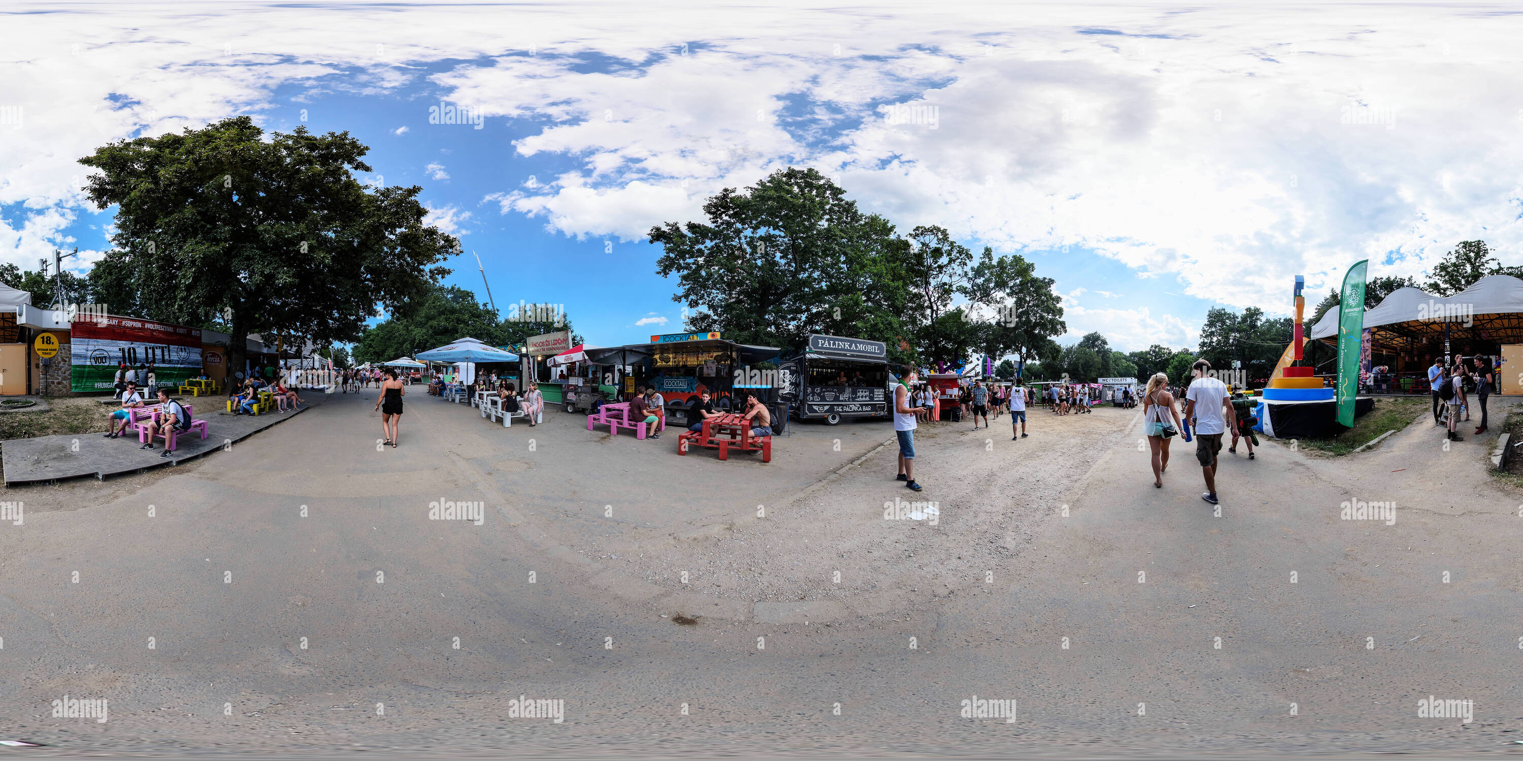 Vue panoramique à 360° de Balaton Sound Festival 2016 Nappall v 55