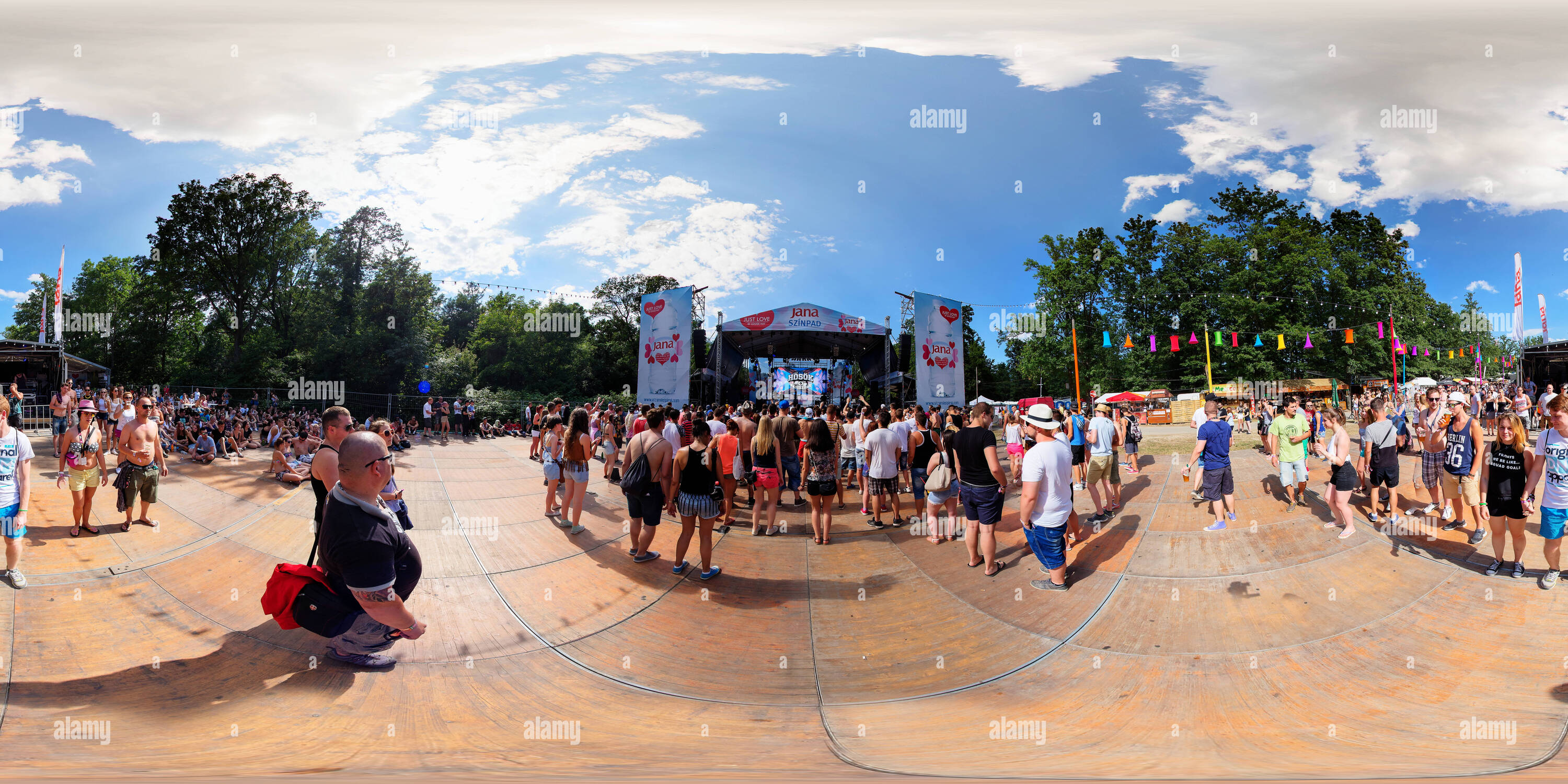 Vue panoramique à 360° de Balaton Sound Festival 2016 Nappall 151 Volt