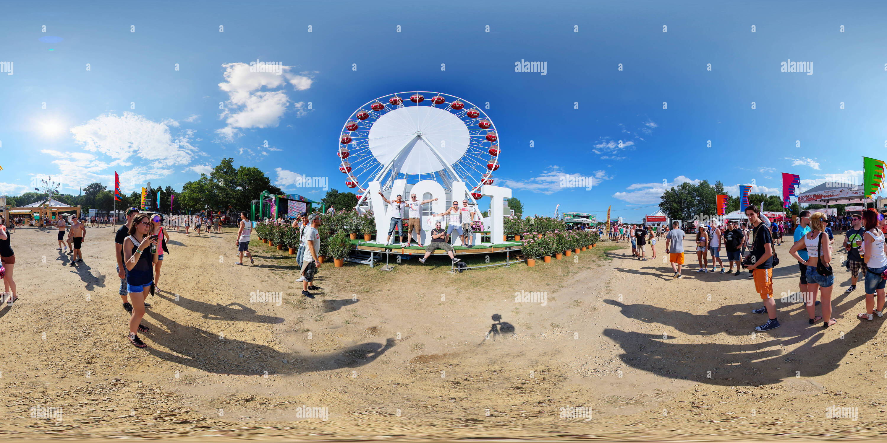 Vue panoramique à 360° de Balaton Sound Festival 2016 Nappall 191 Volt