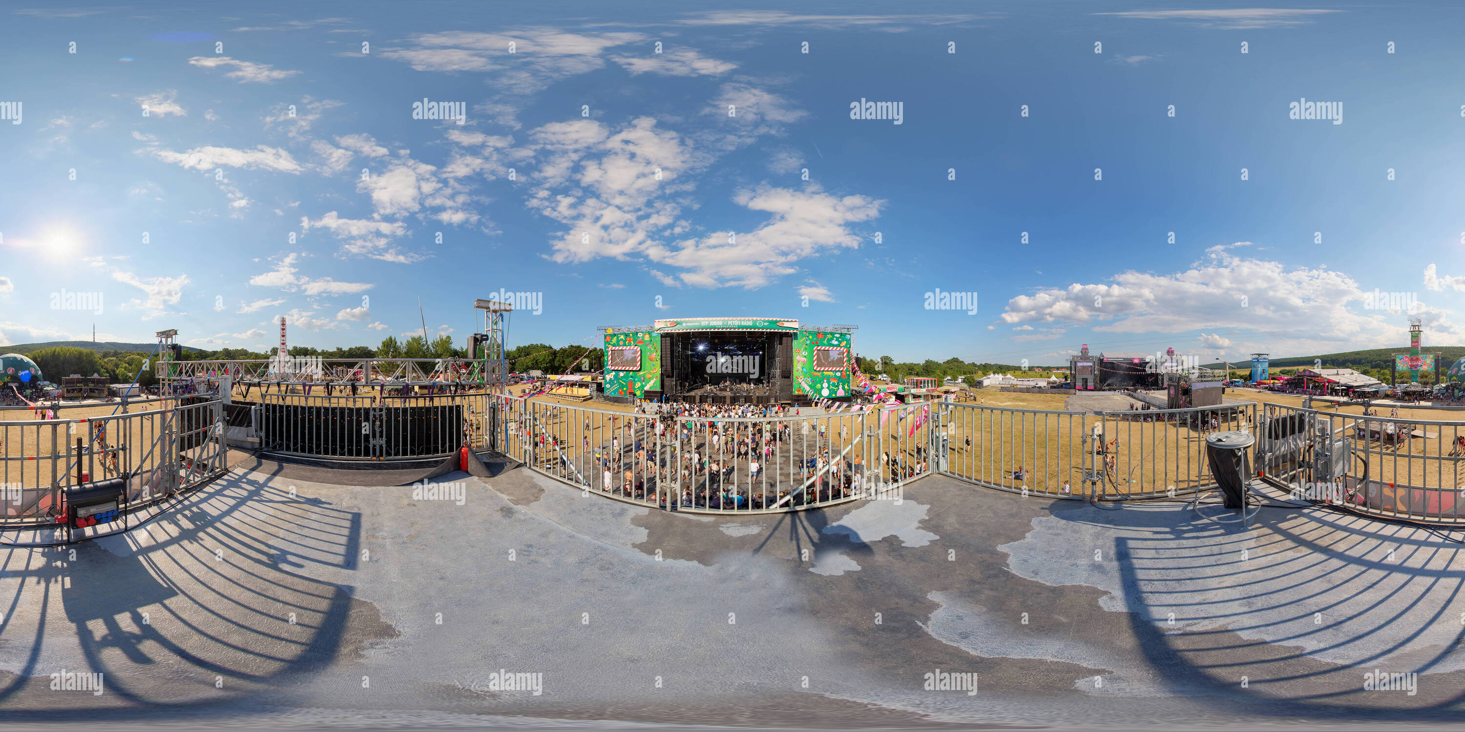 Vue panoramique à 360° de Balaton Sound Festival 2016 Nappall 221 Volt