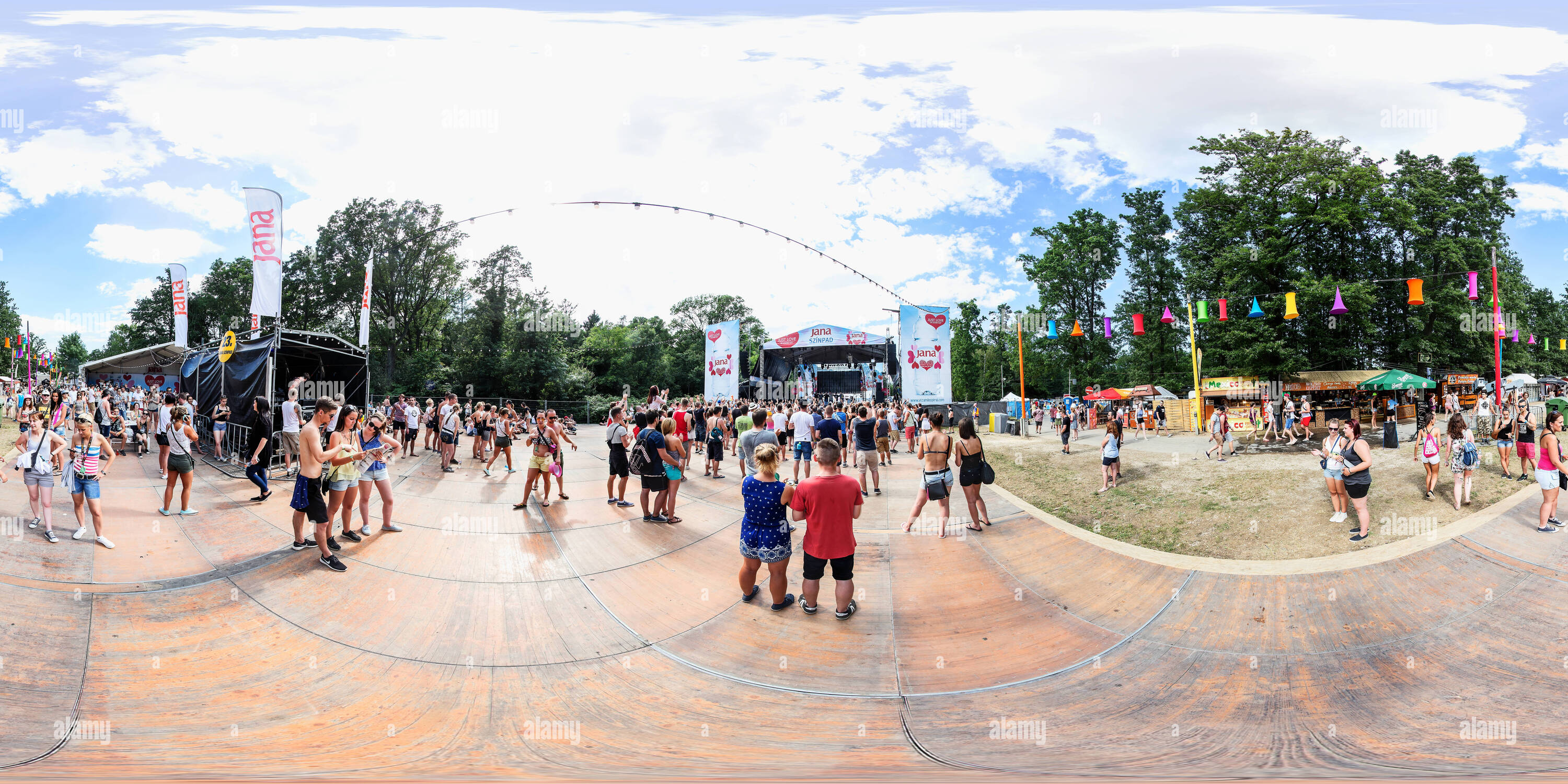 Vue panoramique à 360° de Balaton Sound Festival 2016 Nappall v 44