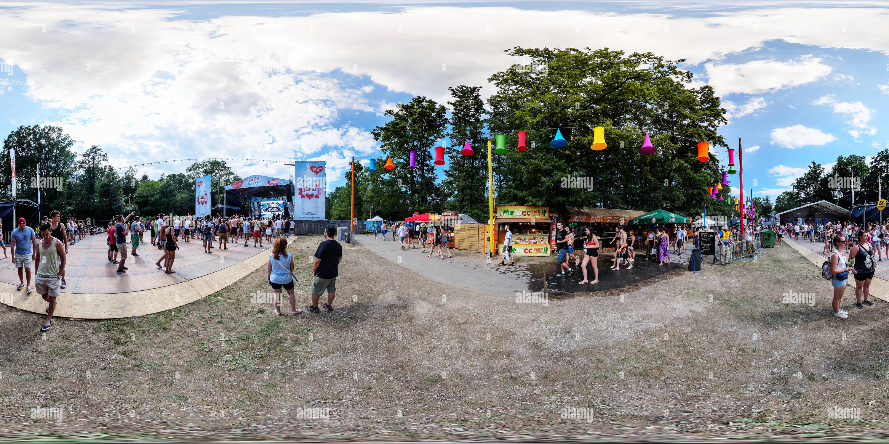 Vue panoramique à 360° de Balaton Sound Festival 2016 Nappall v 40