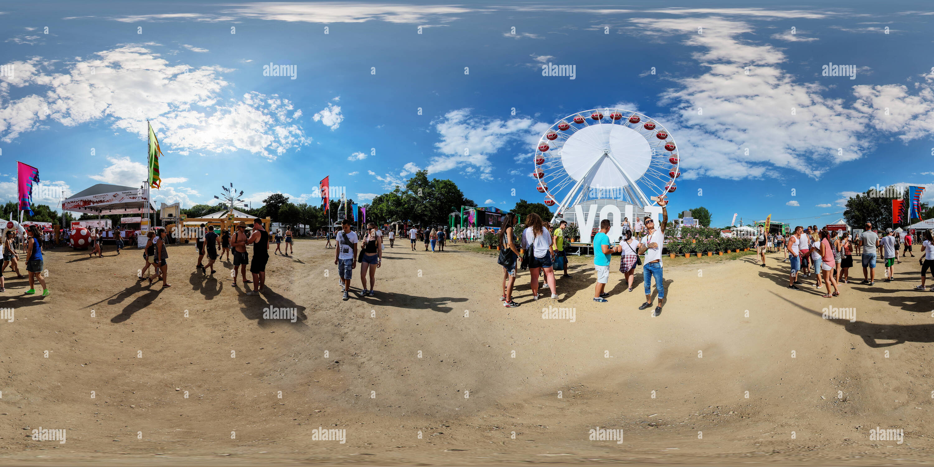 Vue panoramique à 360° de Balaton Sound Festival 2016 Nappall v 71