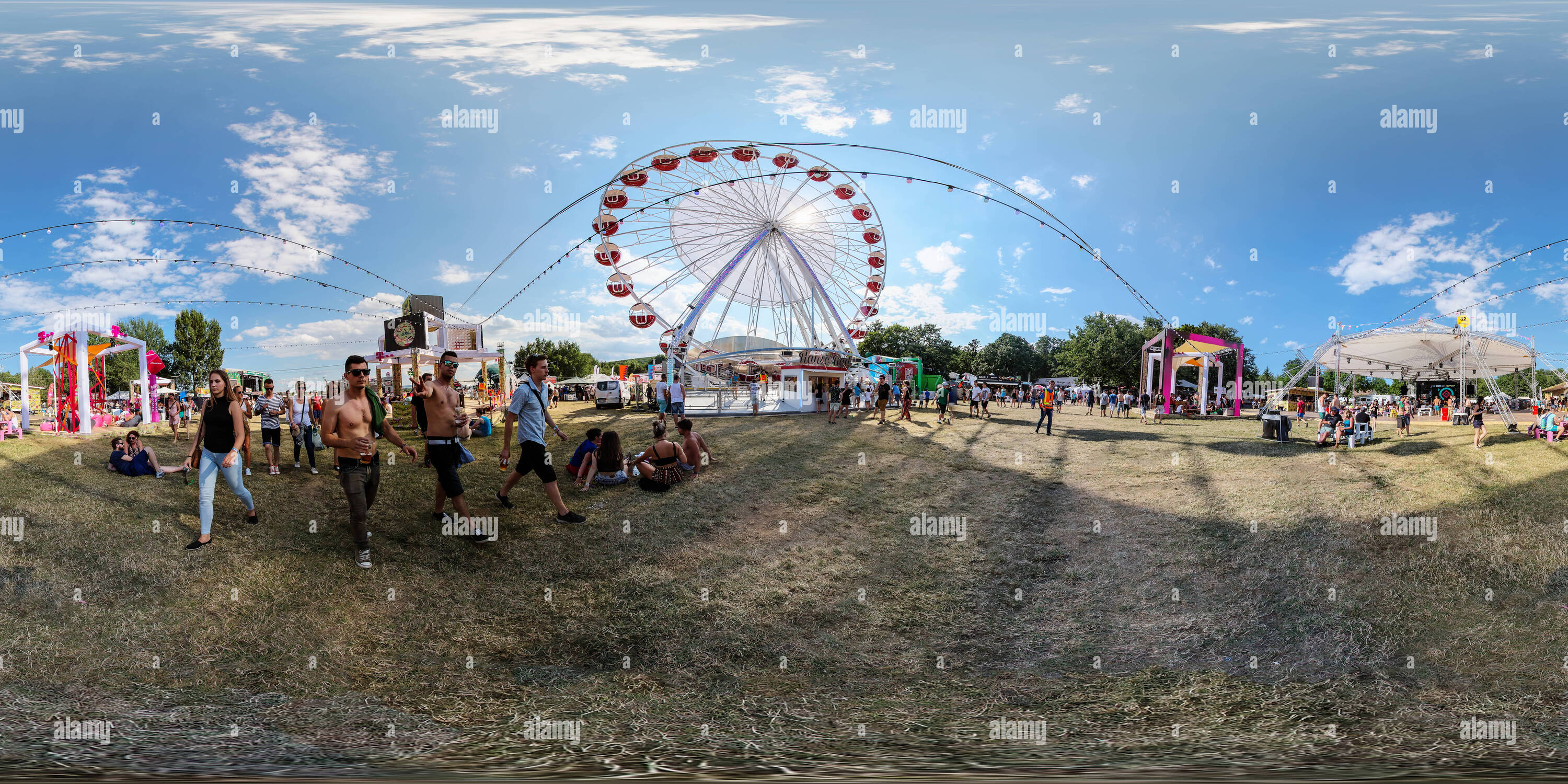 Vue panoramique à 360° de Balaton Sound Festival 2016 Nappall v 76