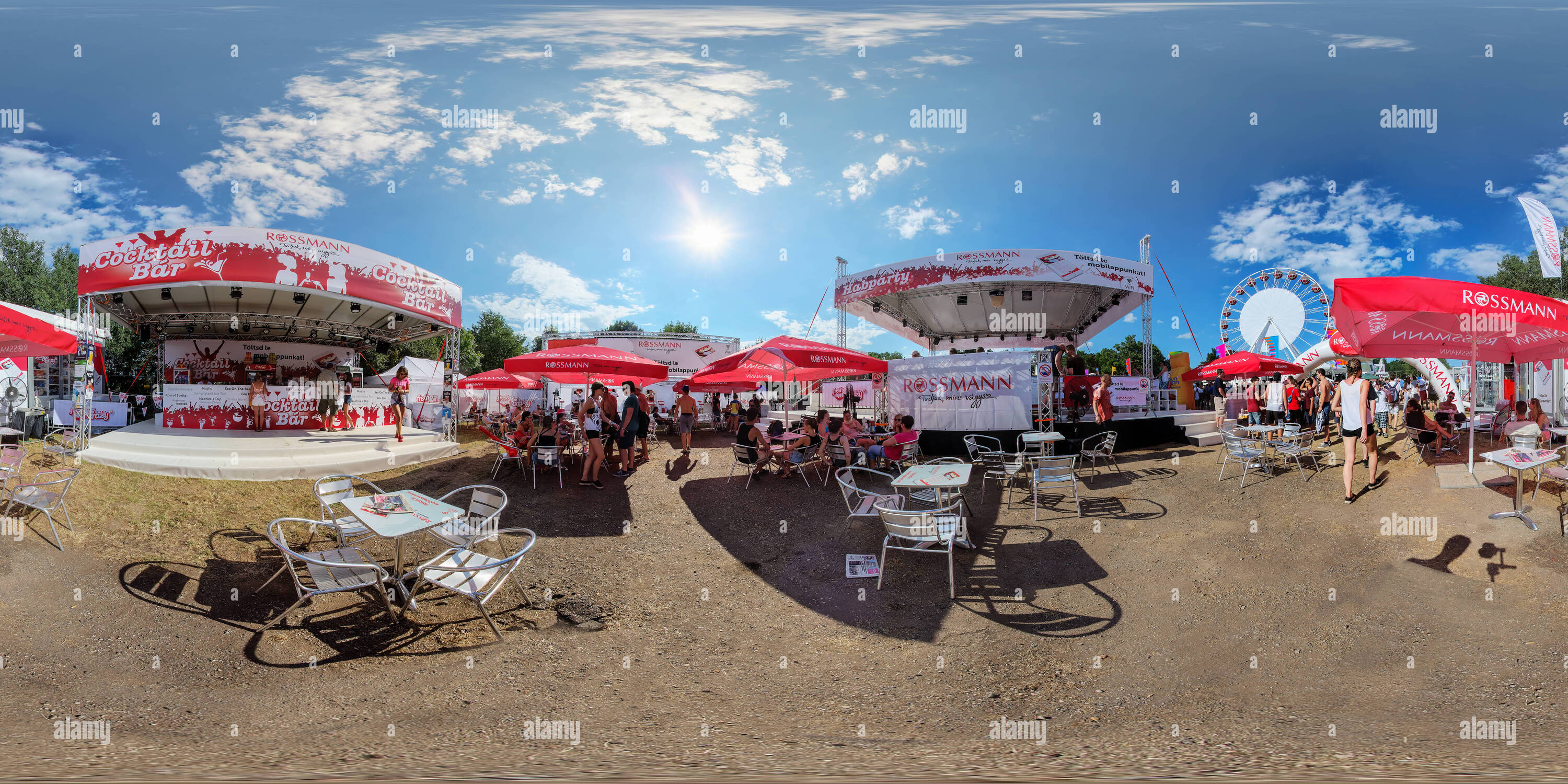 Vue panoramique à 360° de Balaton Sound Festival 2016 Nappall v 75