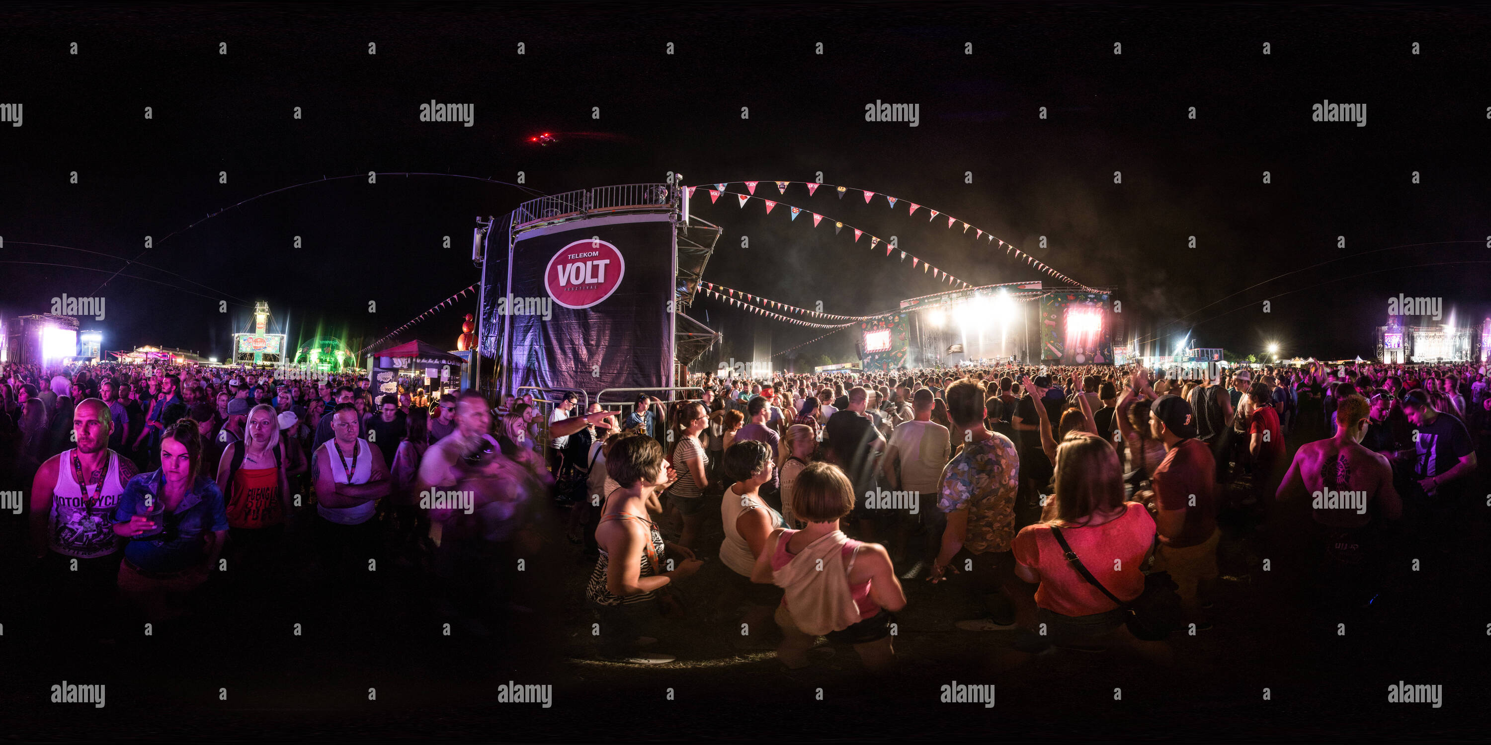 Vue panoramique à 360° de Balaton Sound Festival 2016 Nappall v 68