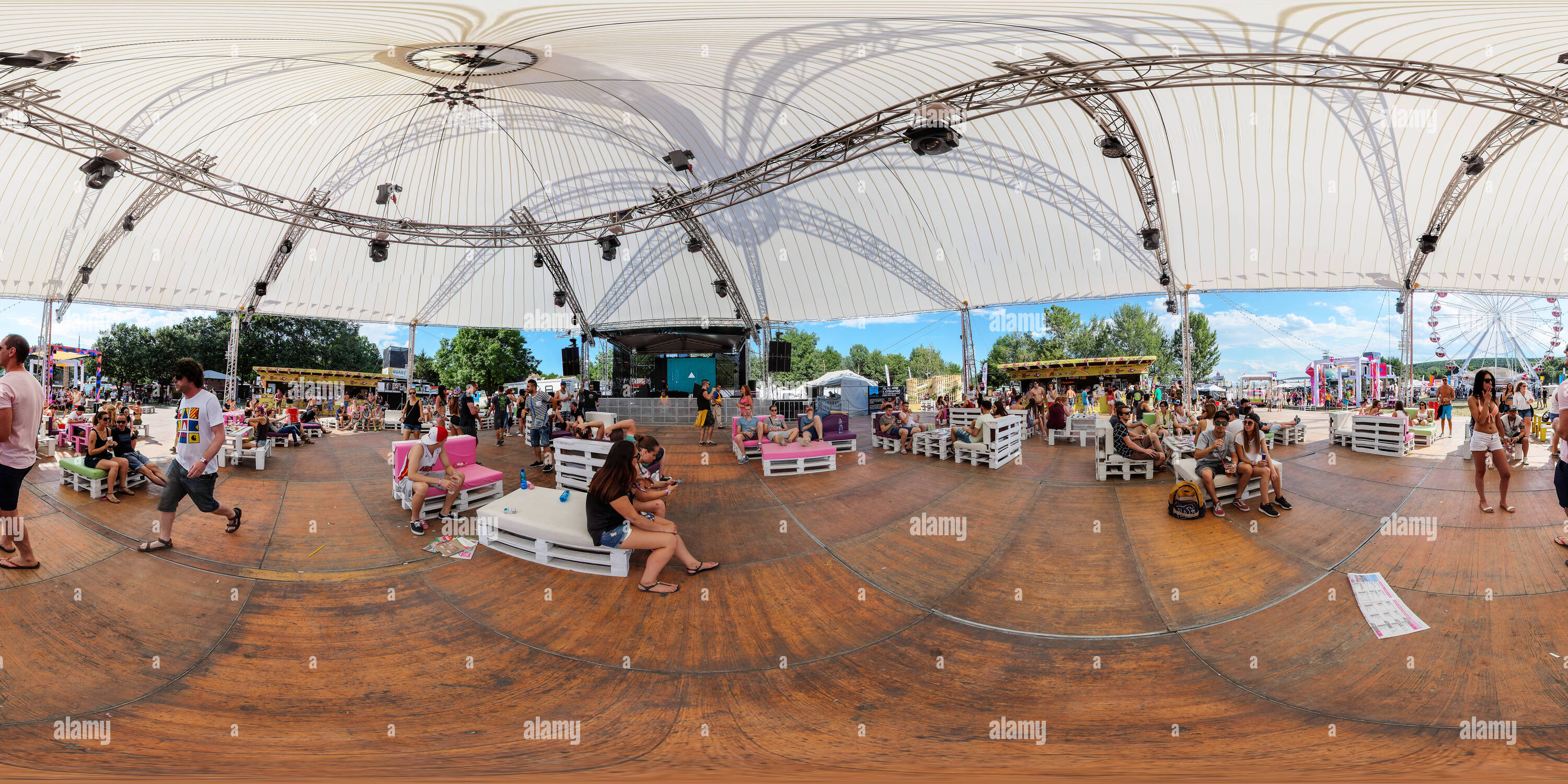 Vue panoramique à 360° de Balaton Sound Festival 2016 Nappall v 78