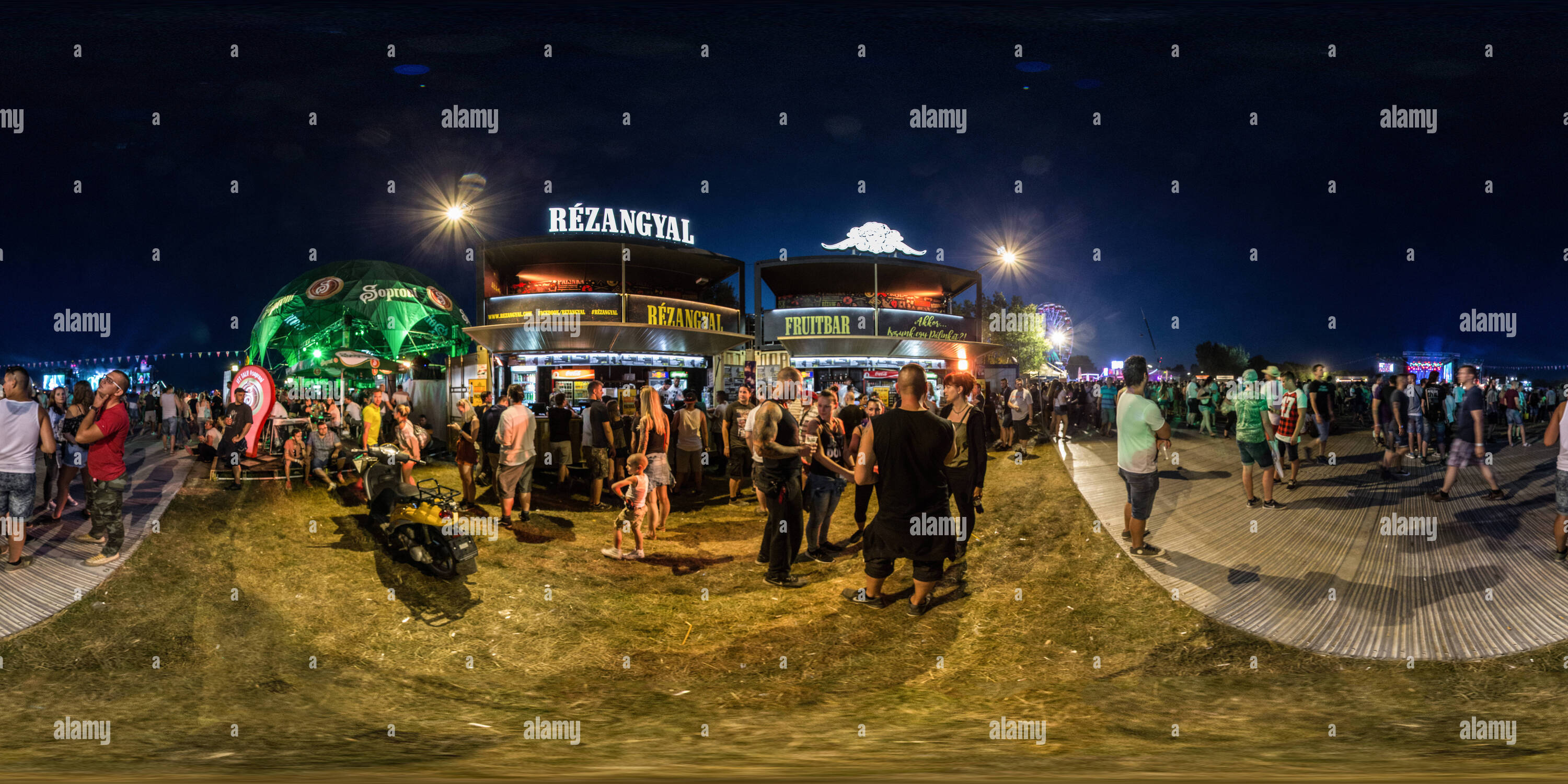 Vue panoramique à 360° de Balaton Sound Festival 2016 Nappall v 91