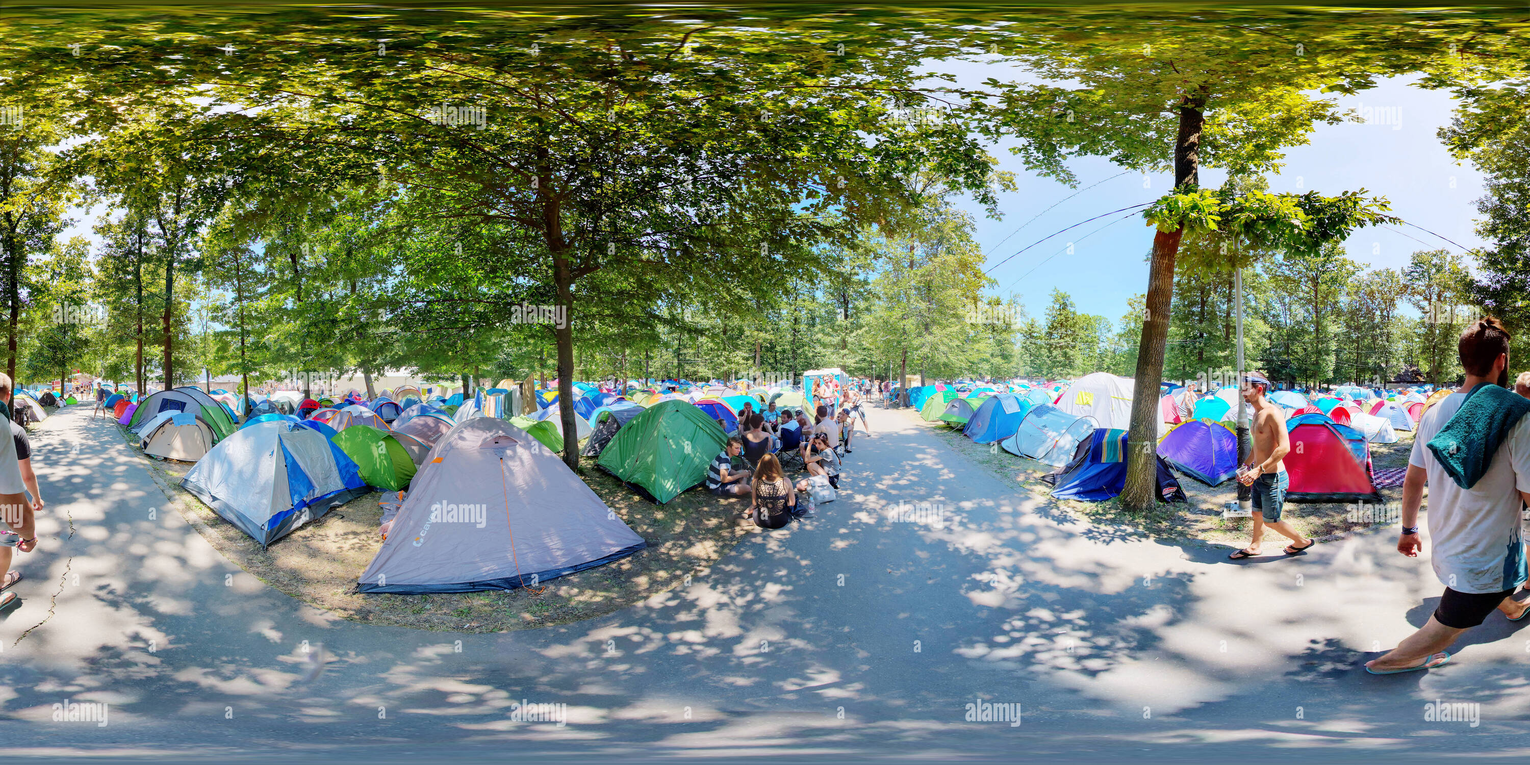 Vue panoramique à 360° de Balaton Sound Festival 2016 Nappall v 96