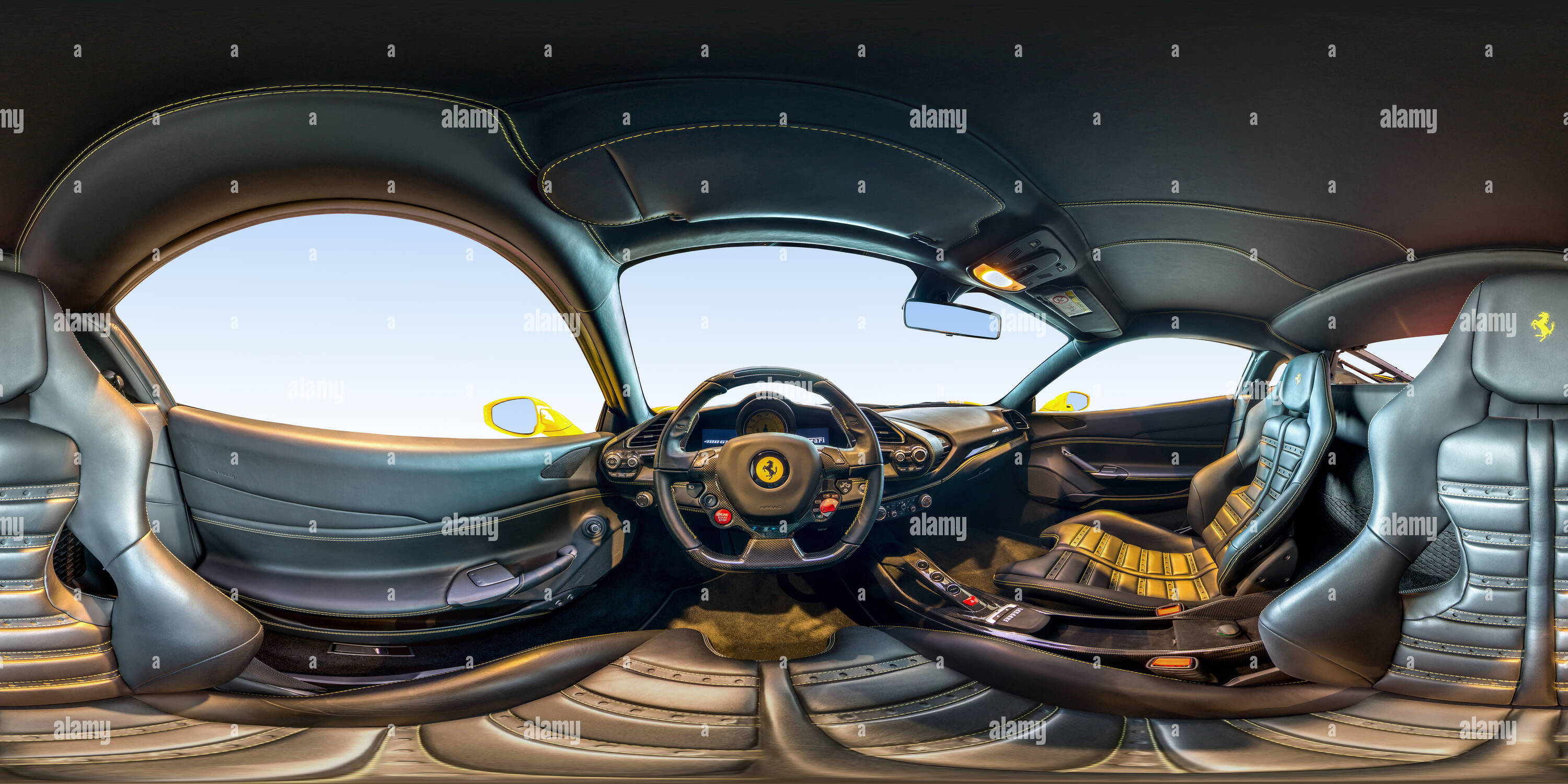 Vue panoramique à 360° de Ferrari 488 GTB