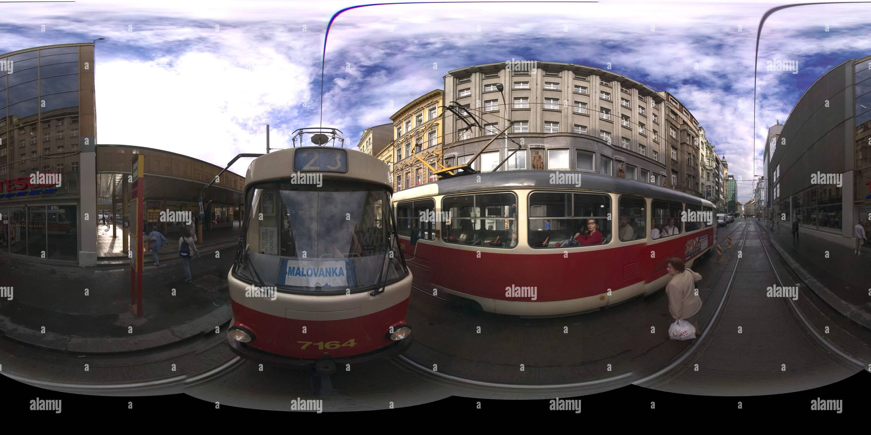 Vue panoramique à 360° de Narodni Trida