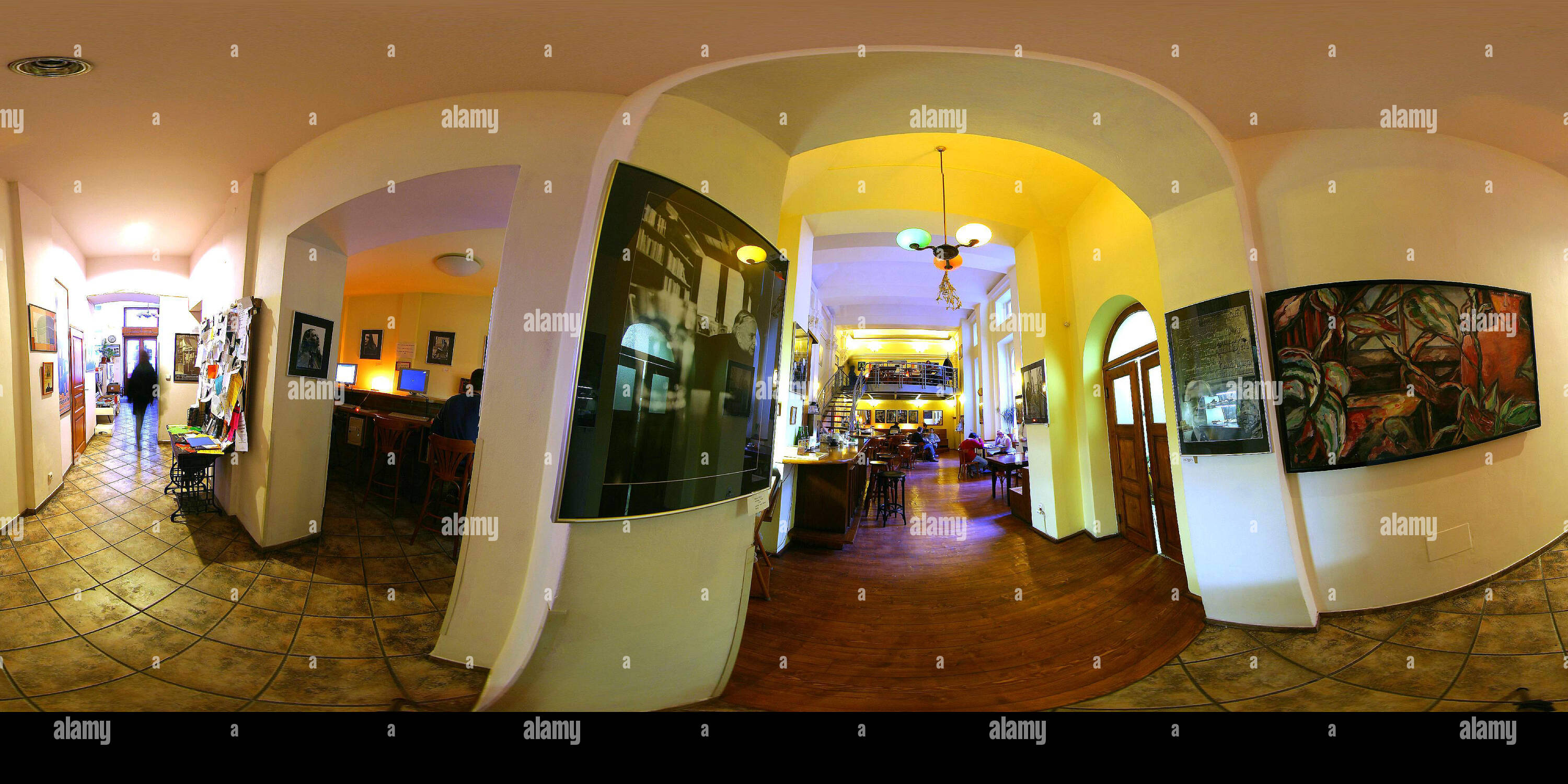 Vue panoramique à 360° de Le Globe Bookstore