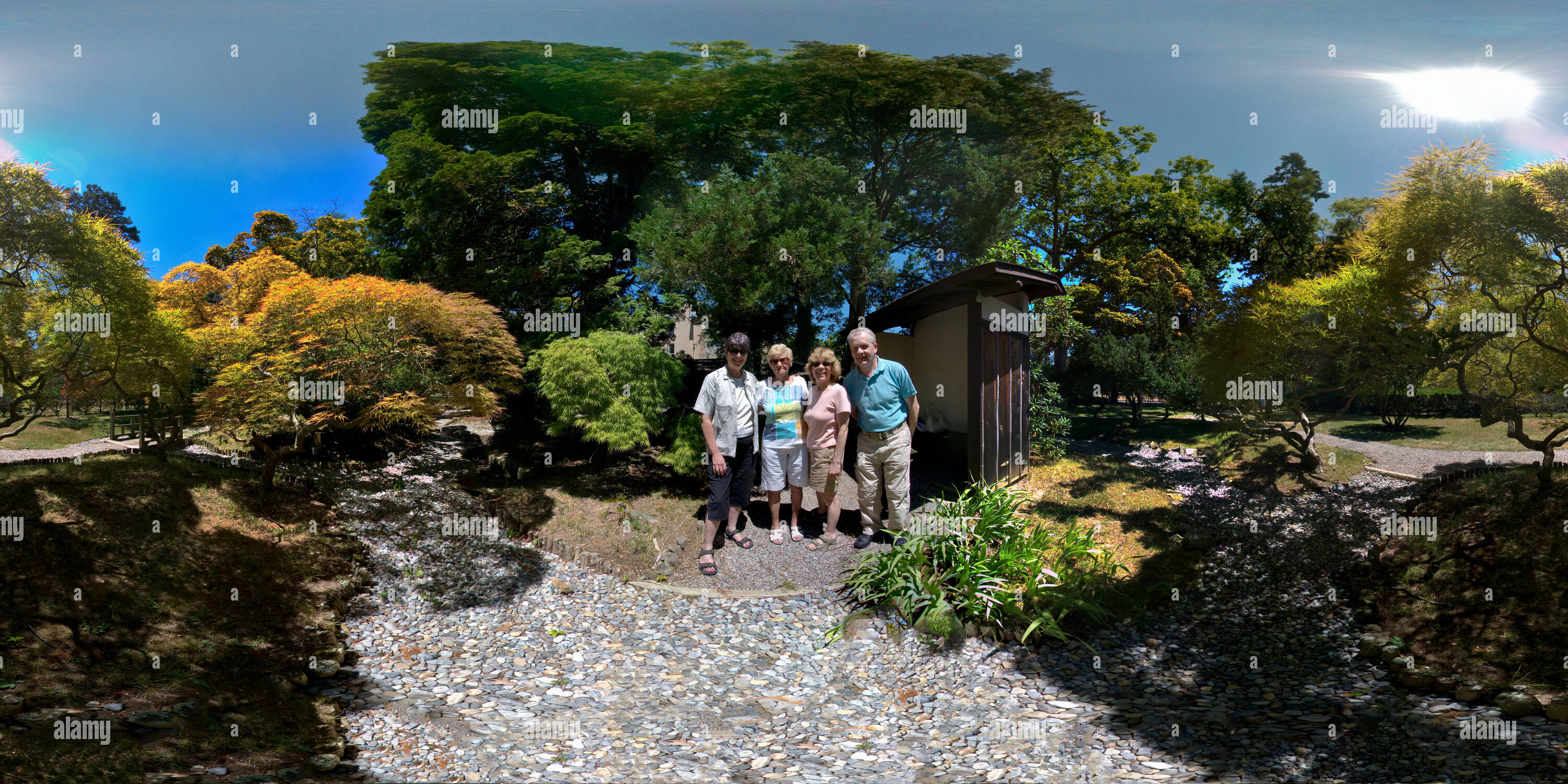 Vue panoramique à 360° de Le Jardin Japonais, S. Mary Grace Burns Arboretum