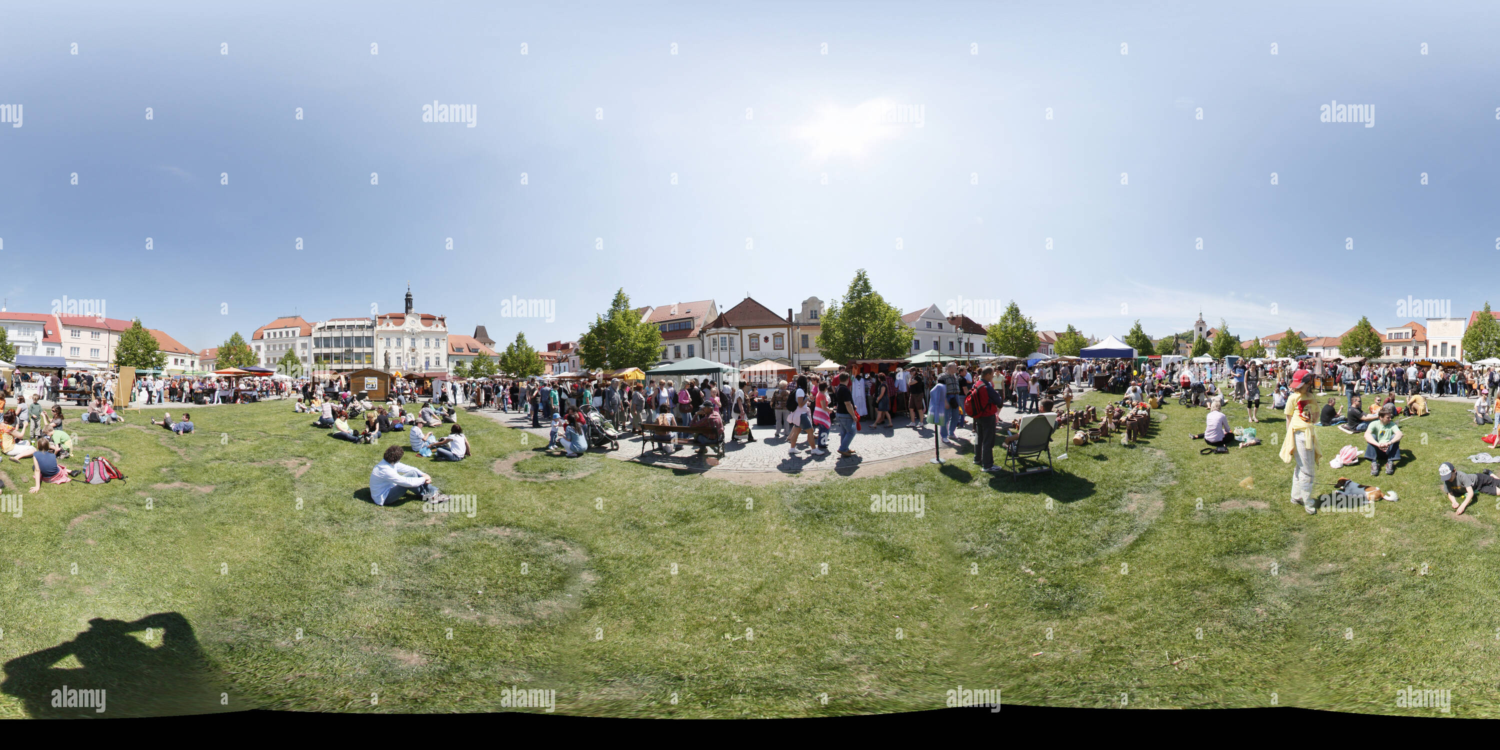 Vue panoramique à 360° de Marché des potiers 2011 Beroun