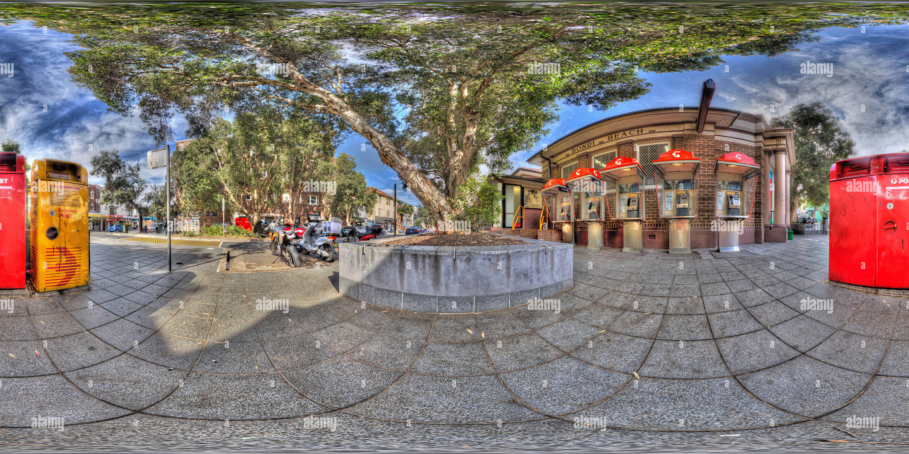 Vue panoramique à 360° de Bondi Beach Post Office