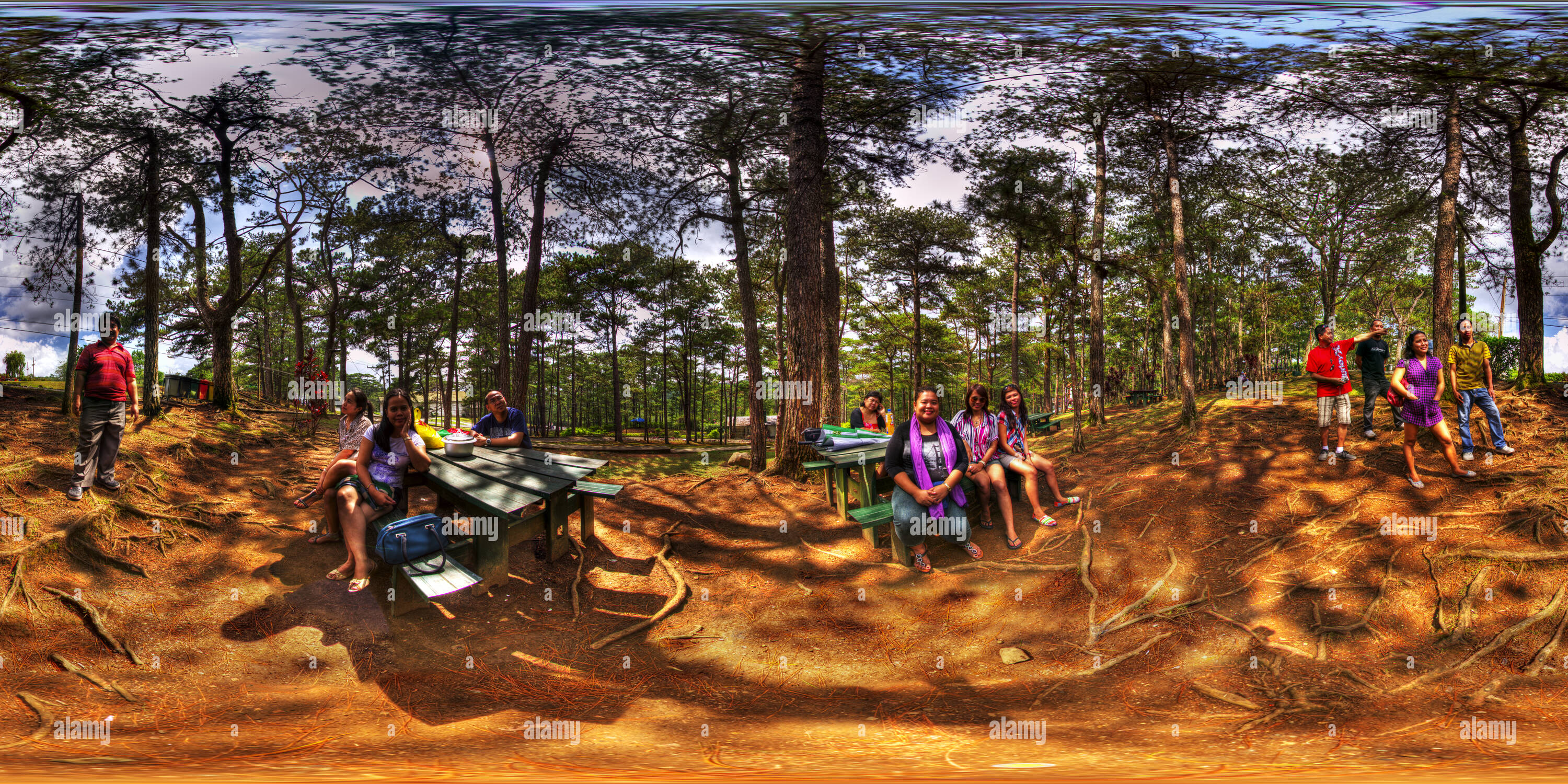 Vue panoramique à 360° de Camp John Hay, Baguio City, Philppines