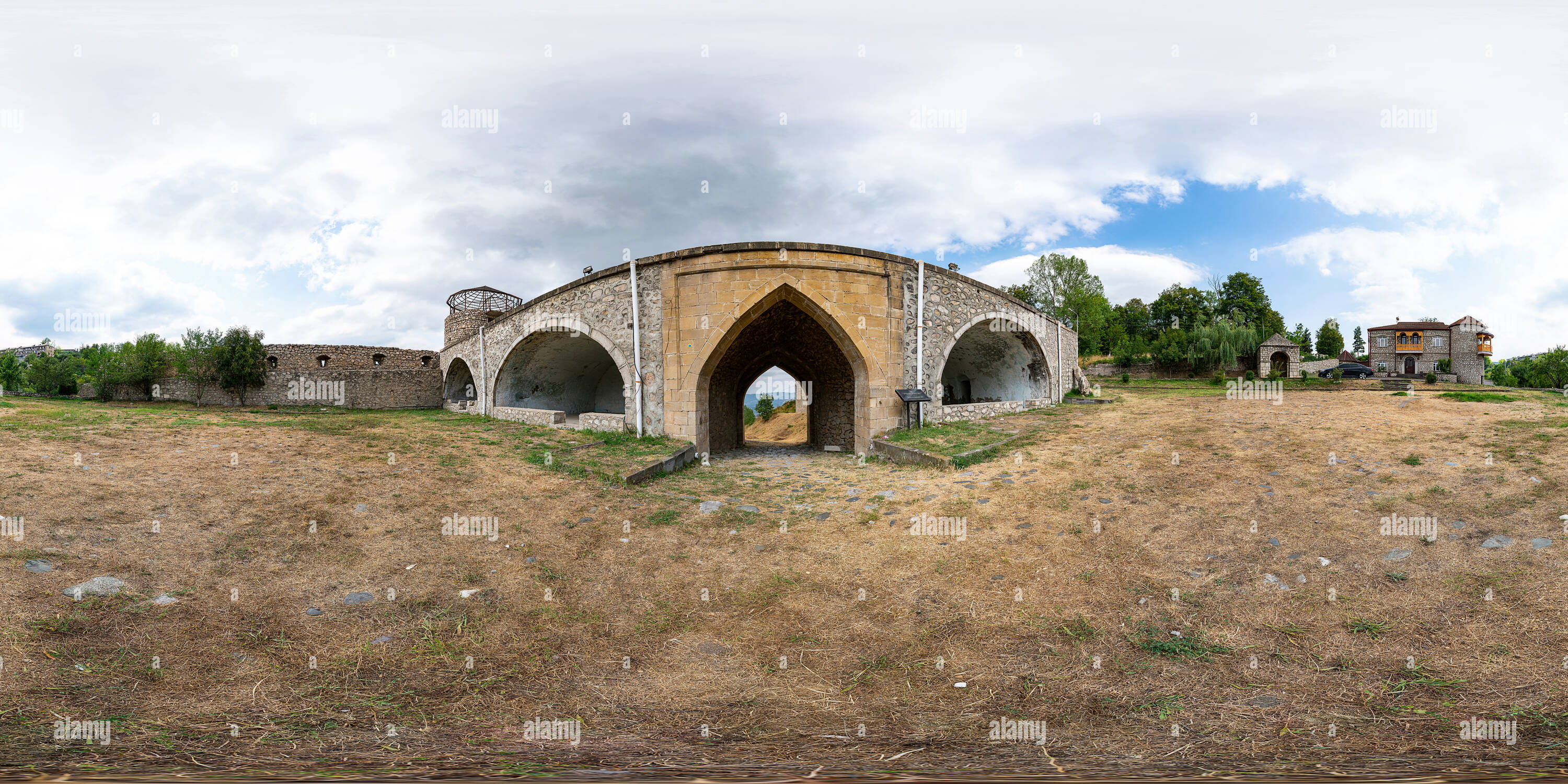 Vue panoramique à 360° de Chouchi Fortress