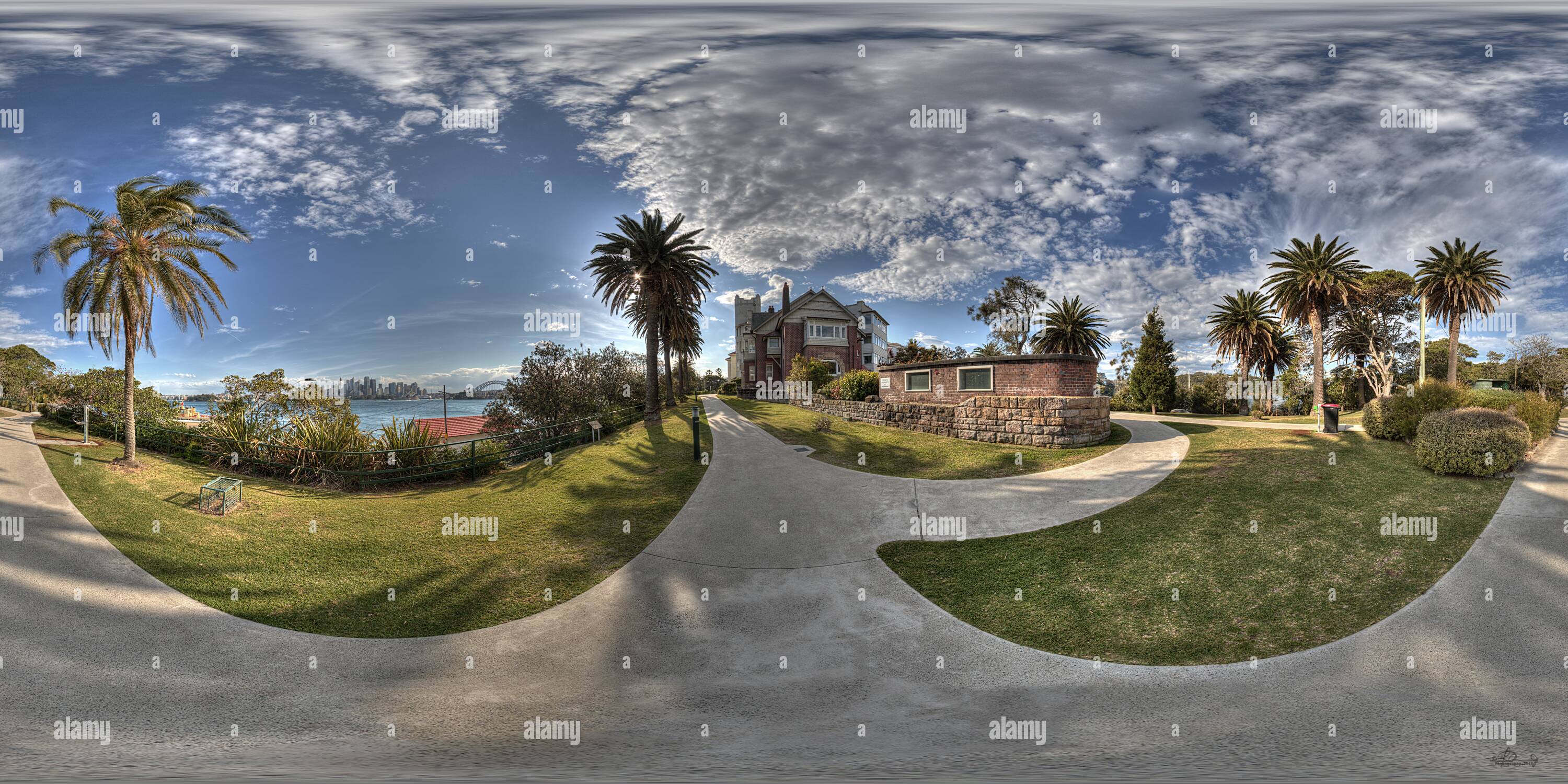 Vue panoramique à 360° de Au nord du port - Cremorne Point, Sydney :)