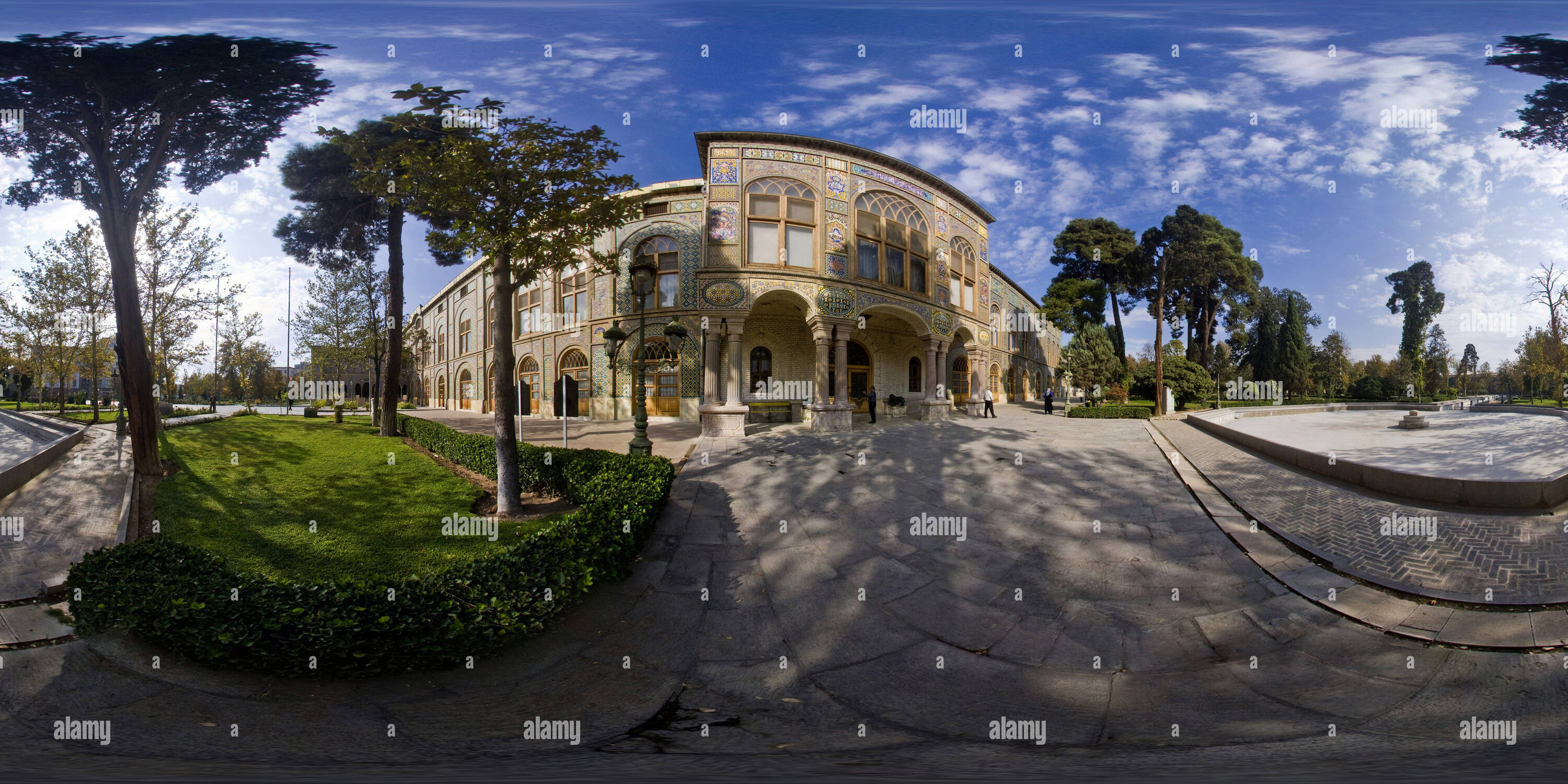 Vue panoramique à 360° de Le Golestan Palace - Téhéran - Iran [1]