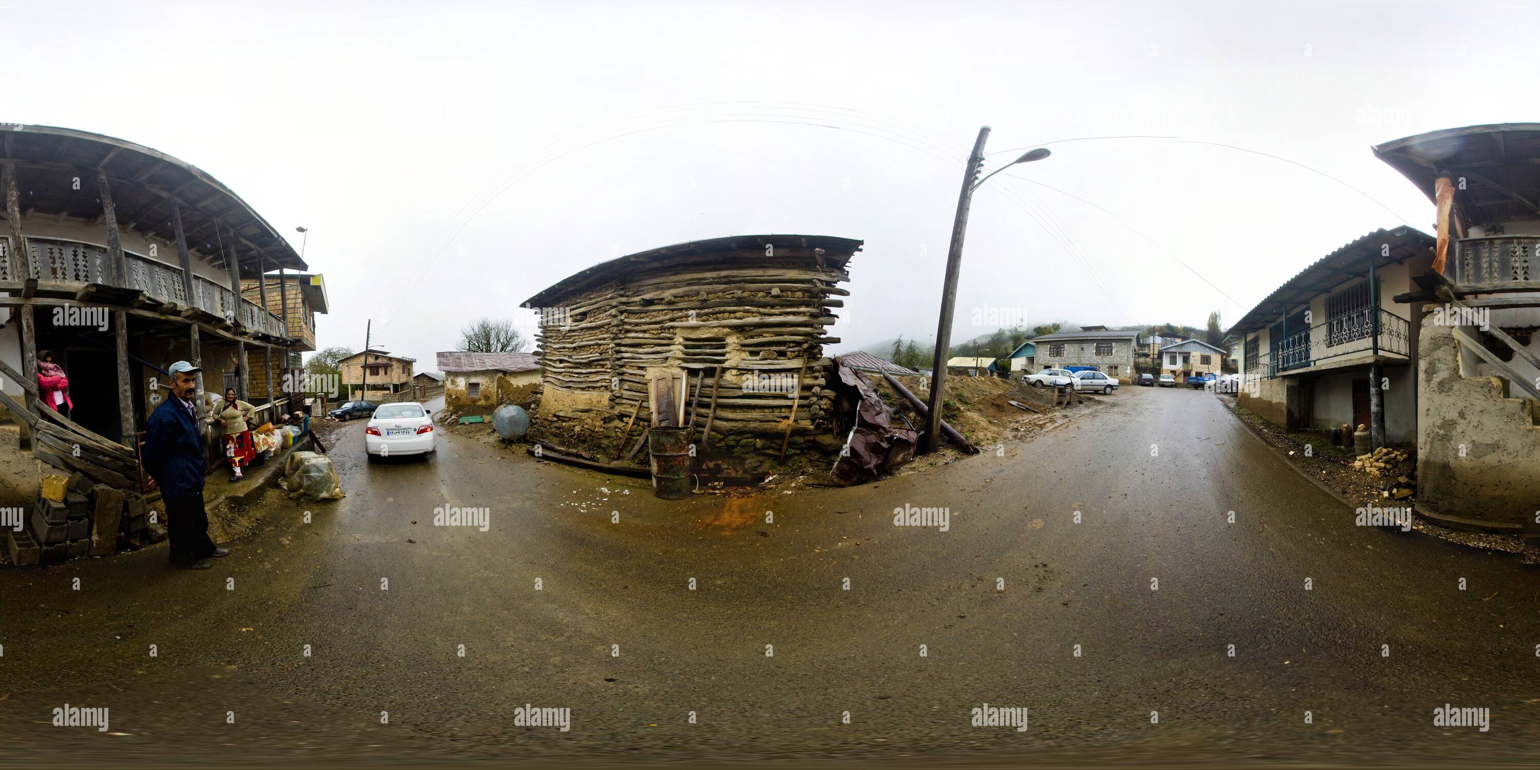 Vue panoramique à 360° de Garkala l'Iran