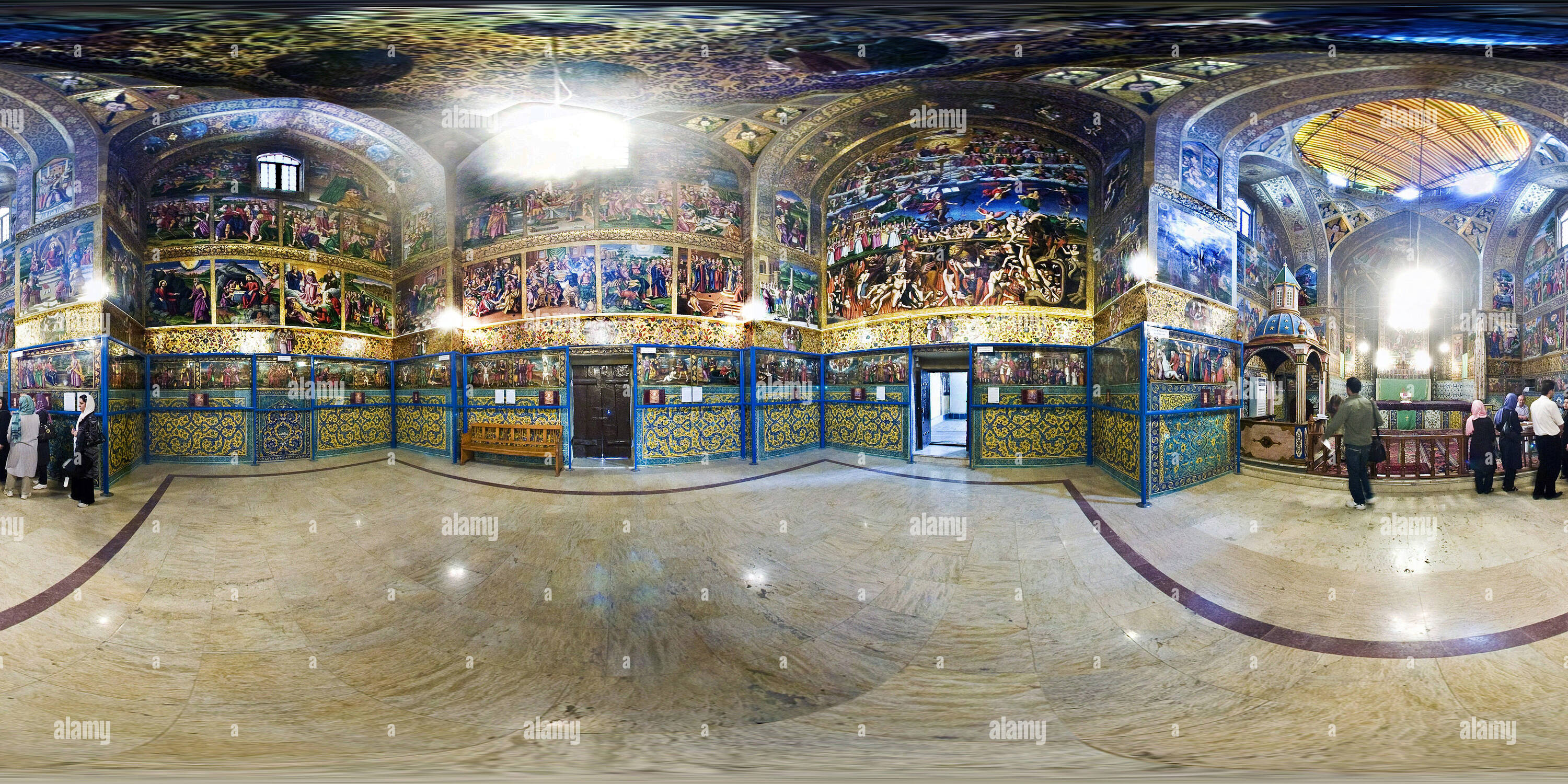 Vue panoramique à 360° de Cathédrale Arménienne - Esfahan Iran