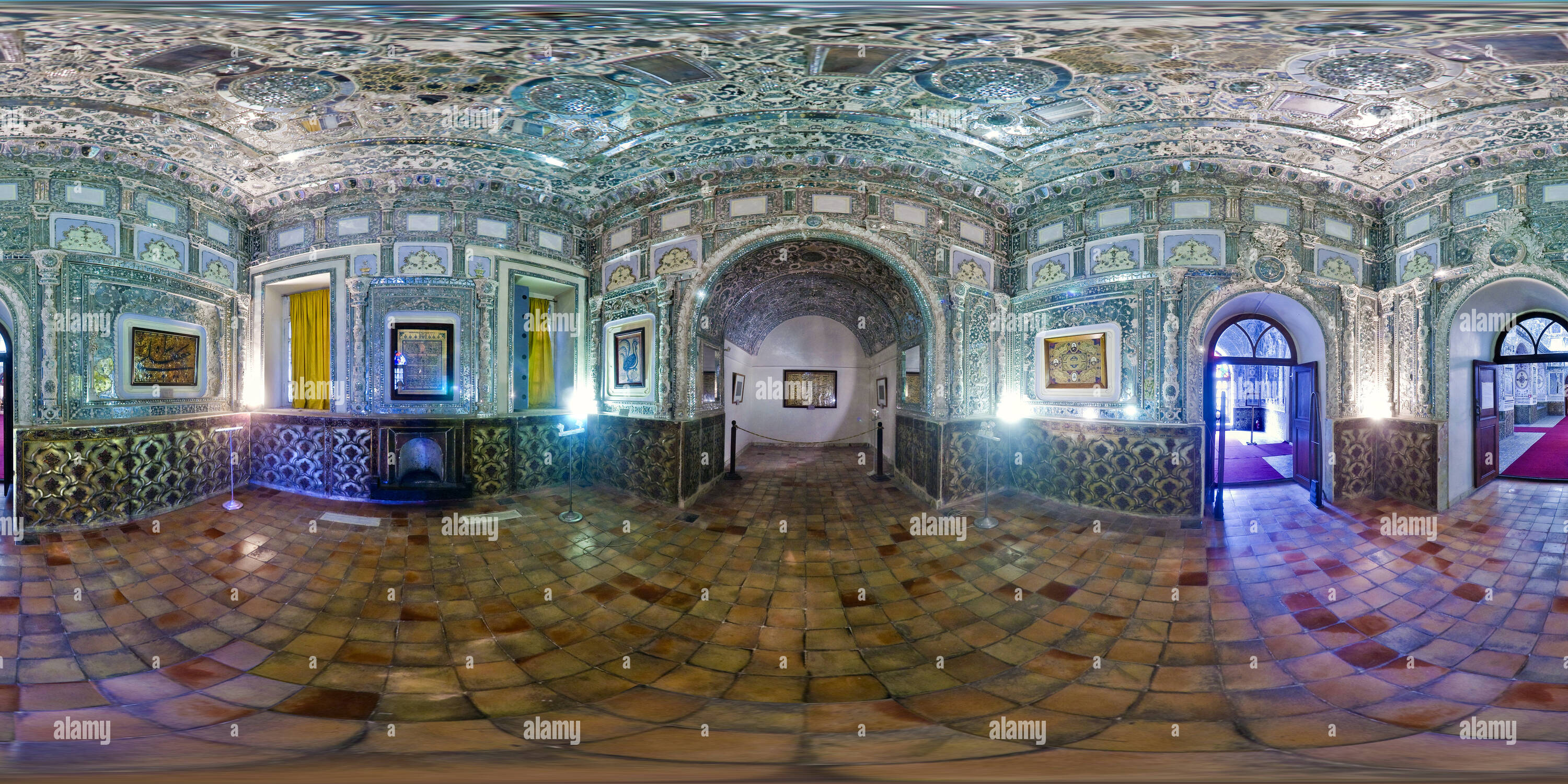 Vue panoramique à 360° de Golostan Palace - Téhéran - Iran