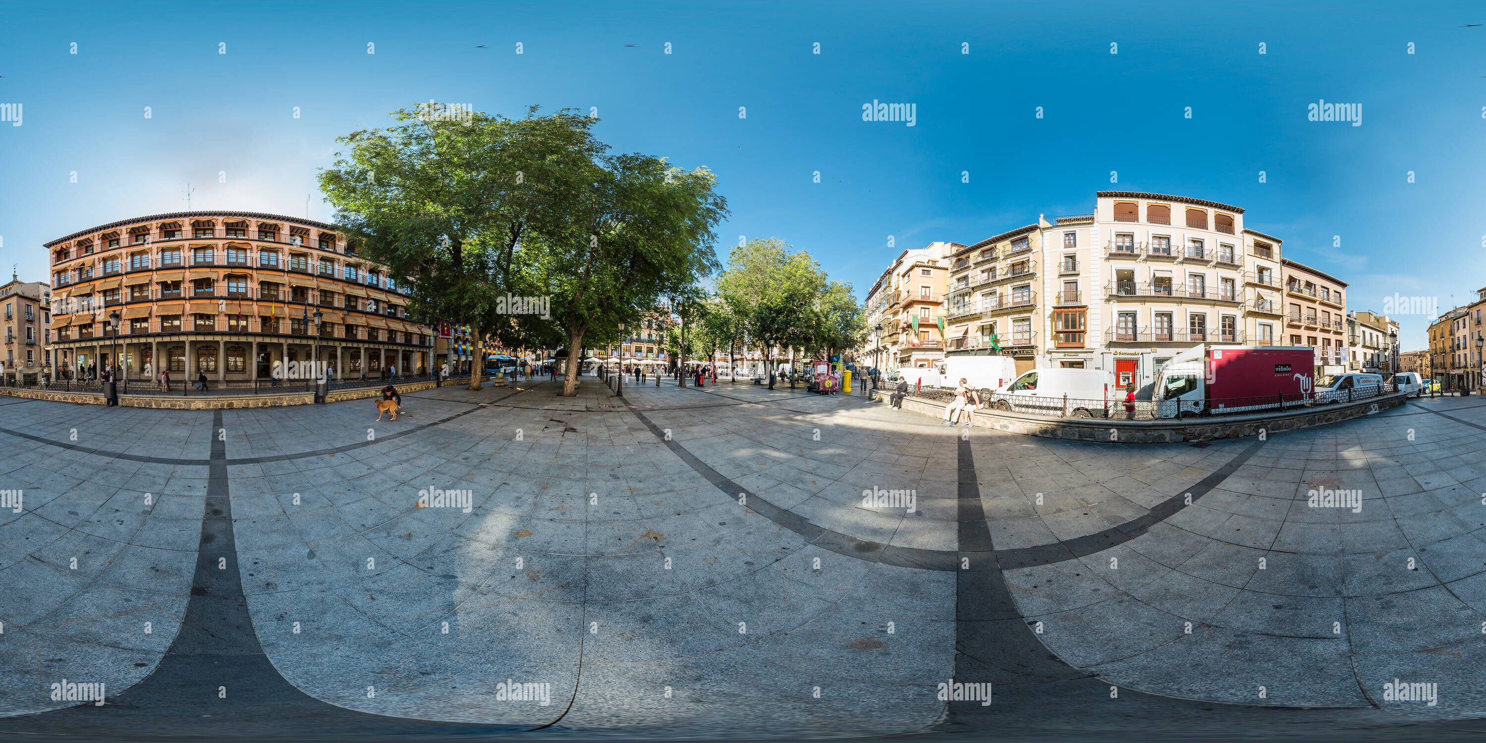 Vue panoramique à 360° de Plaza de Zocodower. Toledo.